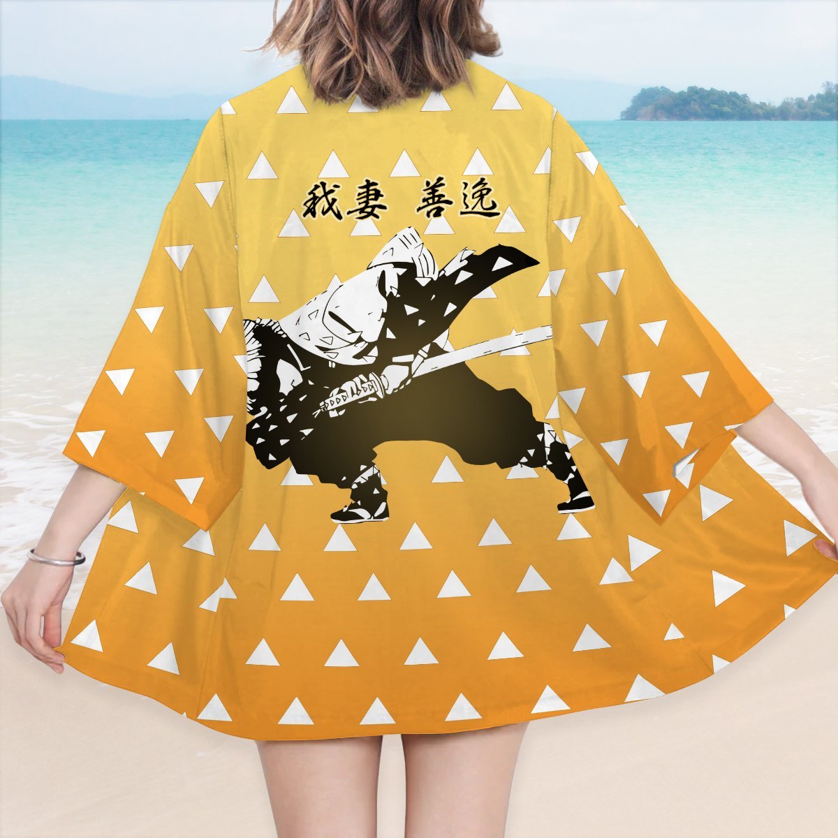 Demon Slayer Kimono - Kimetso No Yaiba Zenitsu Kimono FDM3107
