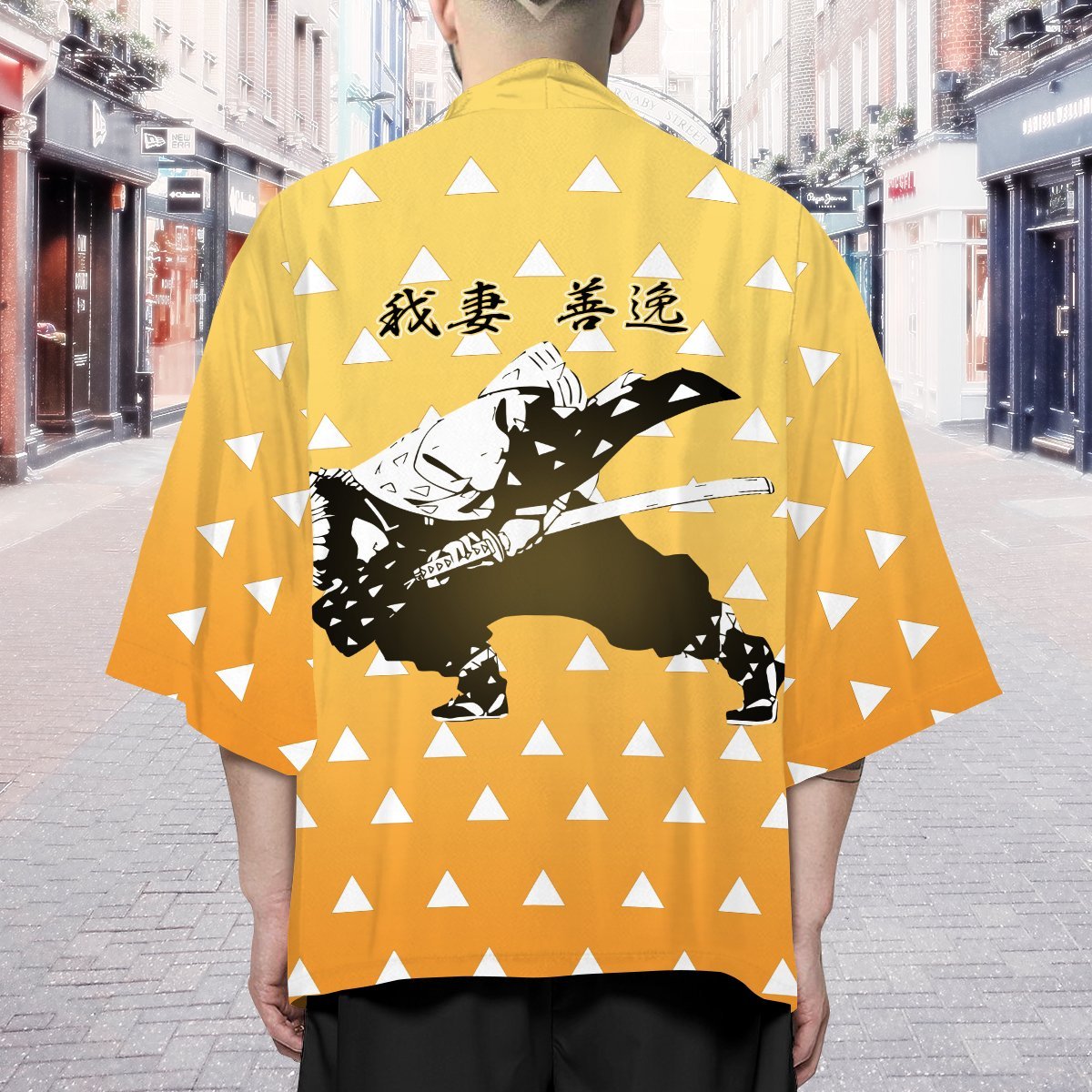 Demon Slayer Kimono - Kimetso No Yaiba Zenitsu Kimono FDM3107