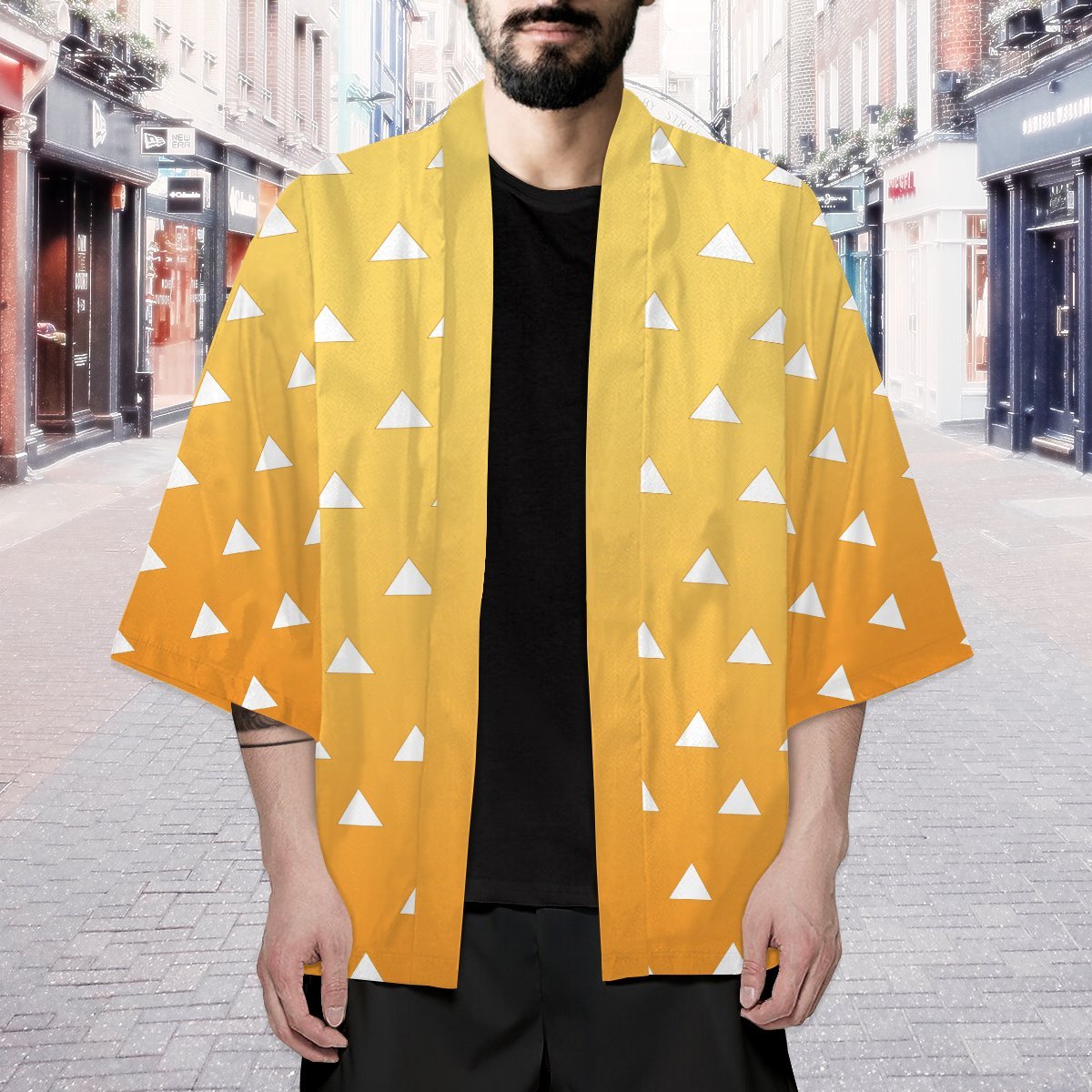 Demon Slayer Kimono - Kimetso No Yaiba Zenitsu Kimono FDM3107