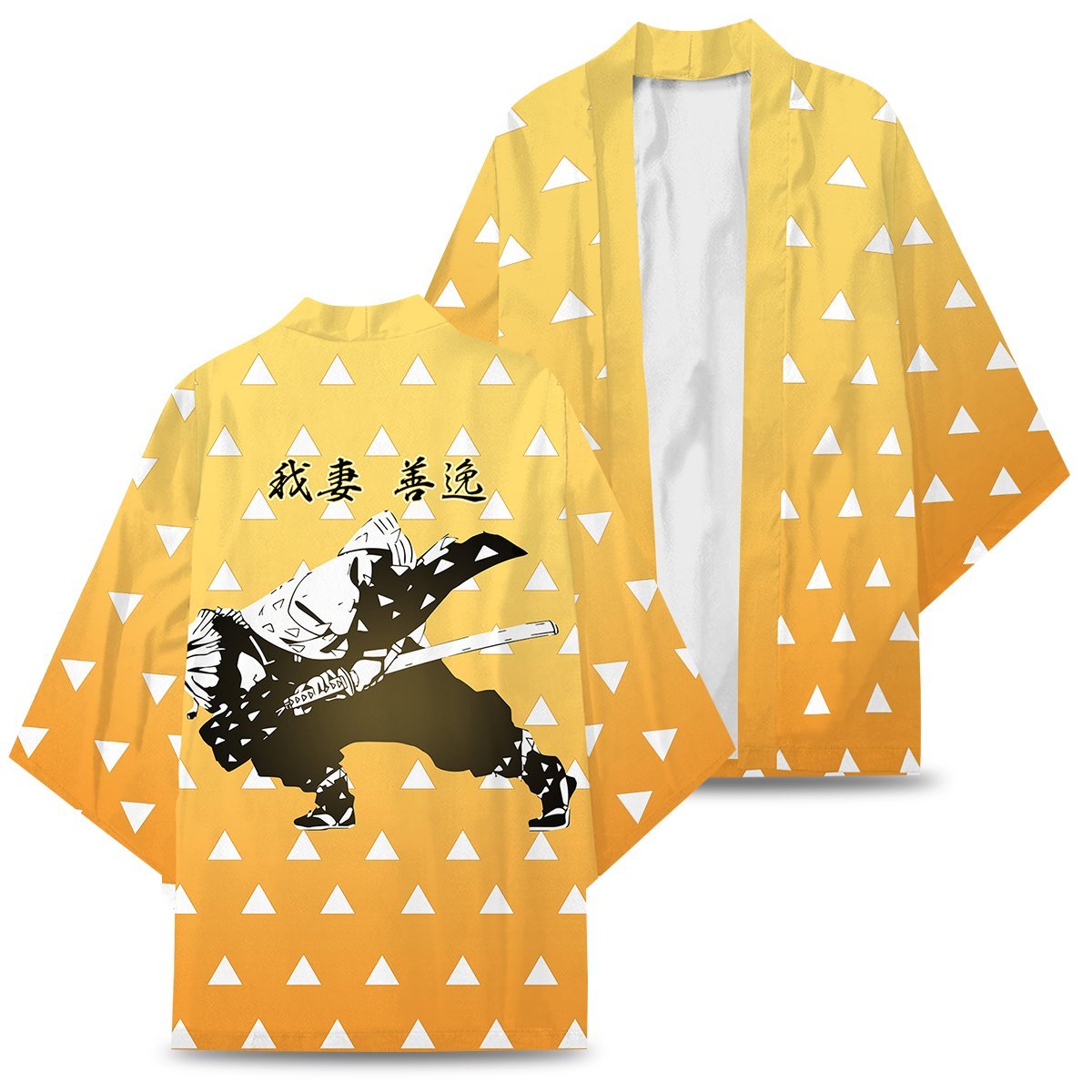 Demon Slayer Kimono - Kimetso No Yaiba Zenitsu Kimono FDM3107