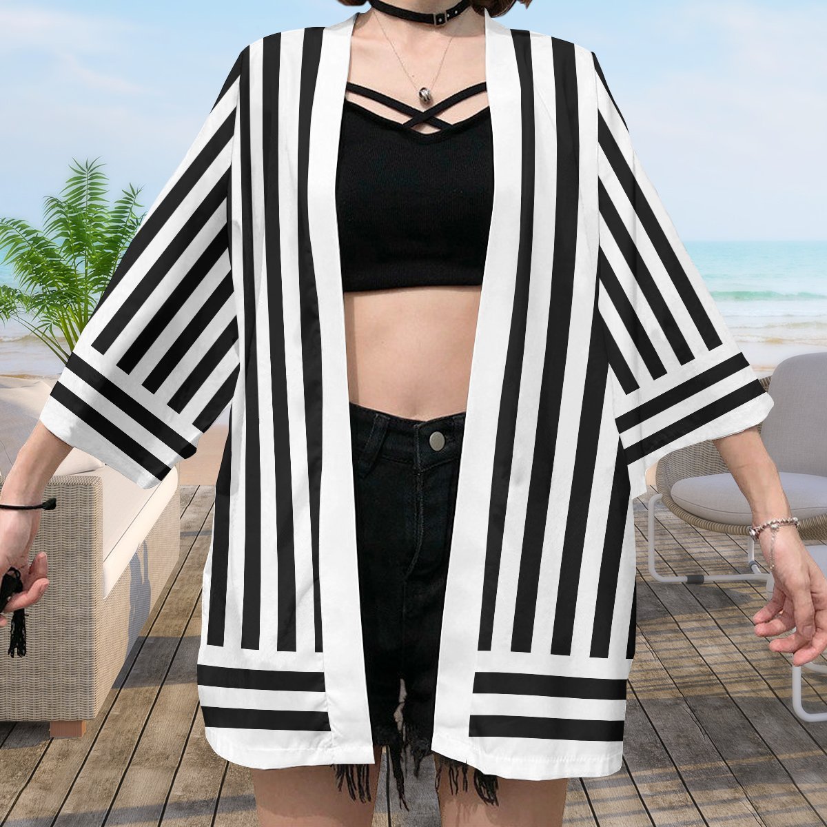Demon Slayer Kimono - Obanai Iguro Kimono FDM3107