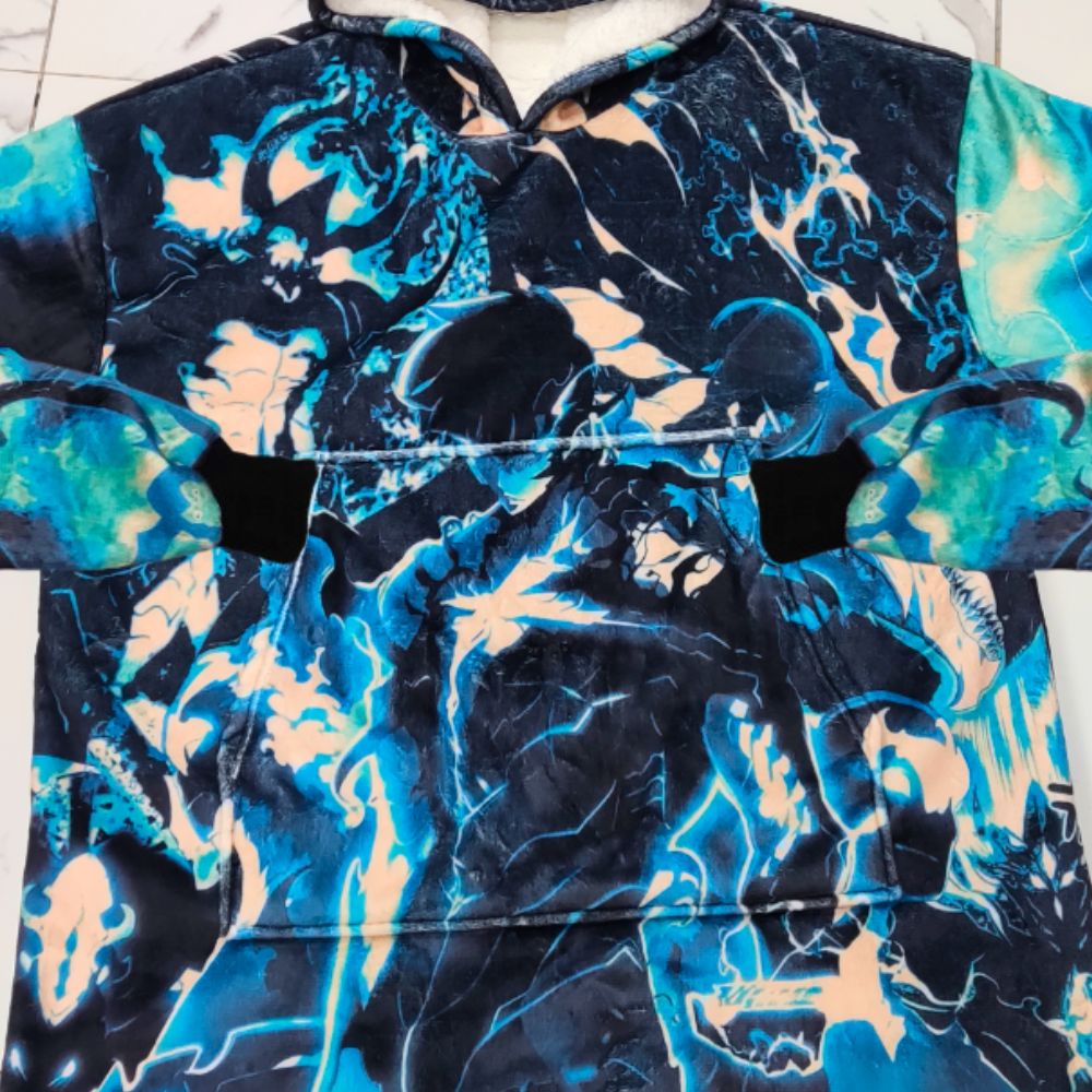 Solo Leveling Hoodie Blanket
