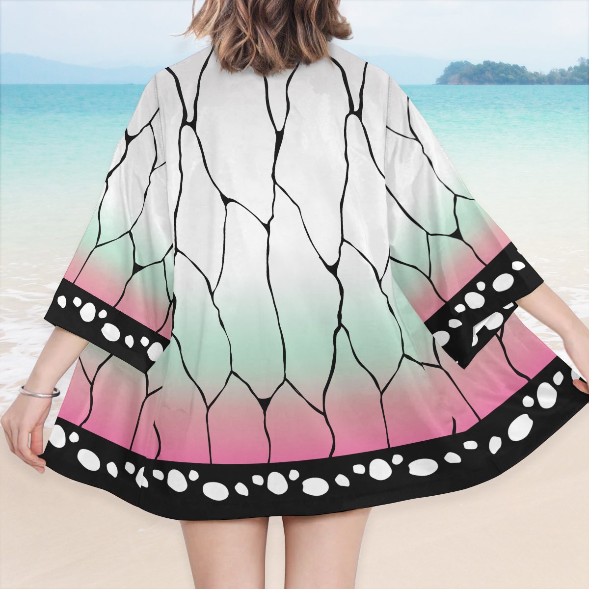 Demon Slayer Kimono - Summer Shinobu Kimono FDM3107