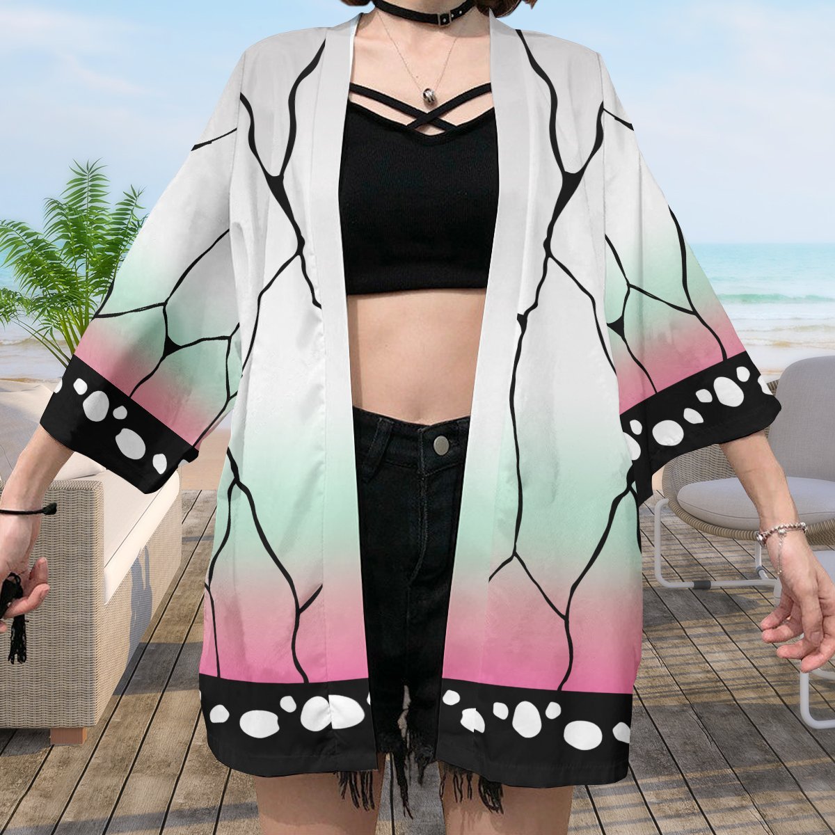 Demon Slayer Kimono - Summer Shinobu Kimono FDM3107