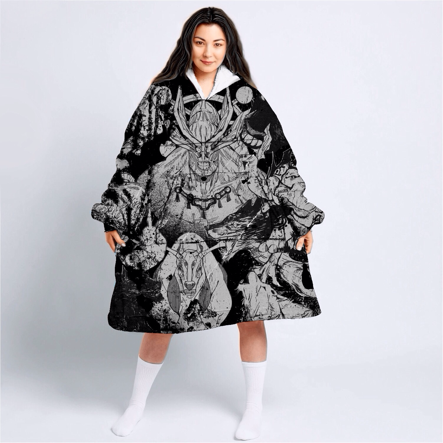 Ten Shadows Hoodie Blanket