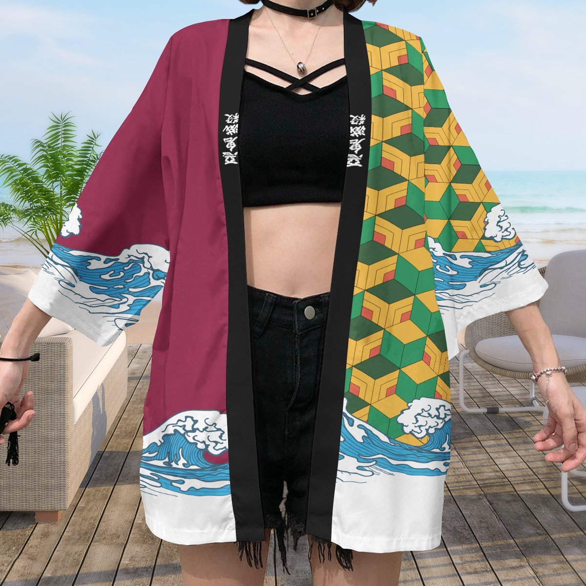 Demon Slayer Kimono - Tomioka Blade Kimono FDM3107