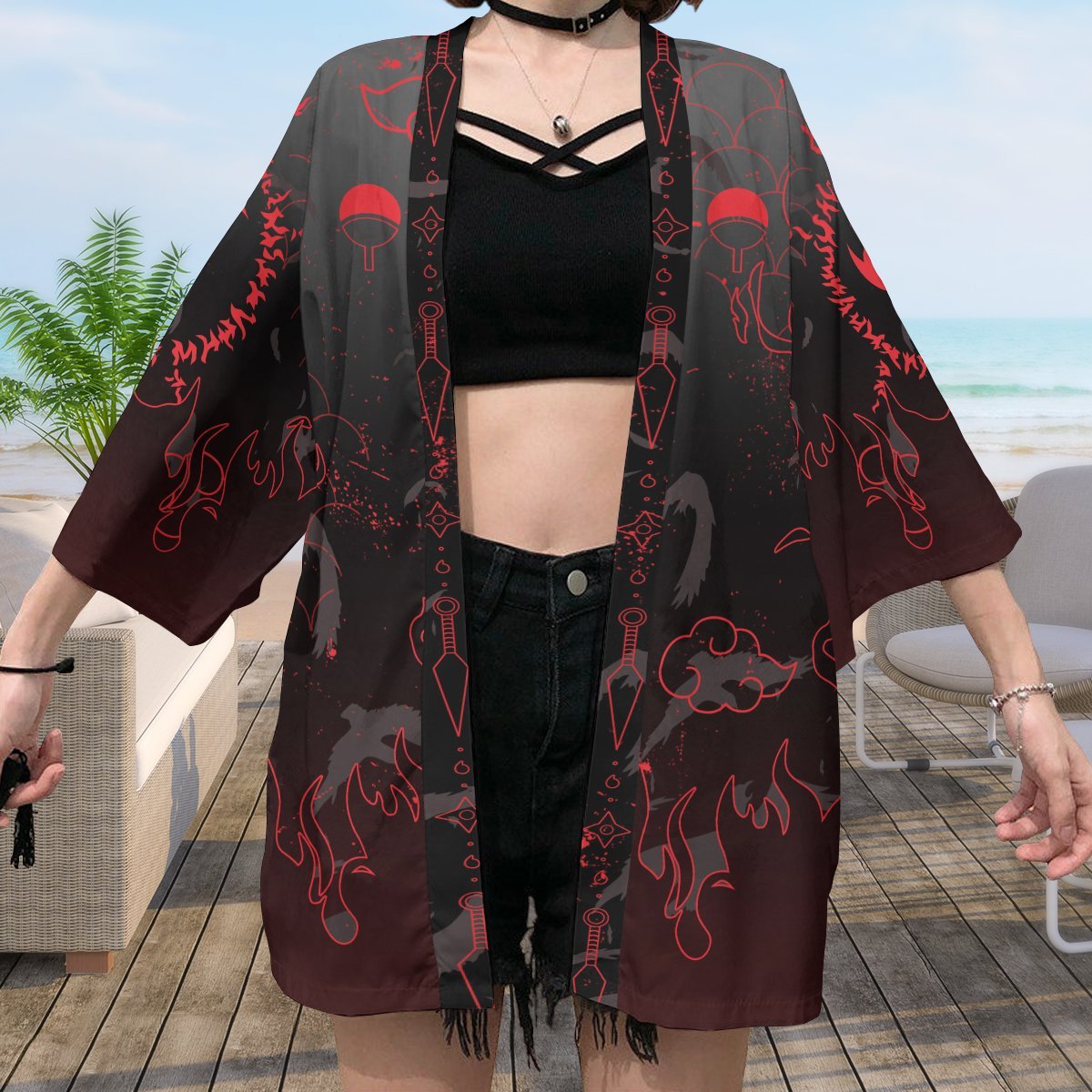 Naruto Kimono - Uchiha Emblem Kimono FDM3107