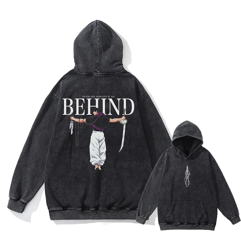Toji Fushiguro Vintage Hoodie V1