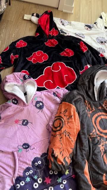 Akatsuki Blanket Hoodie - Naruto