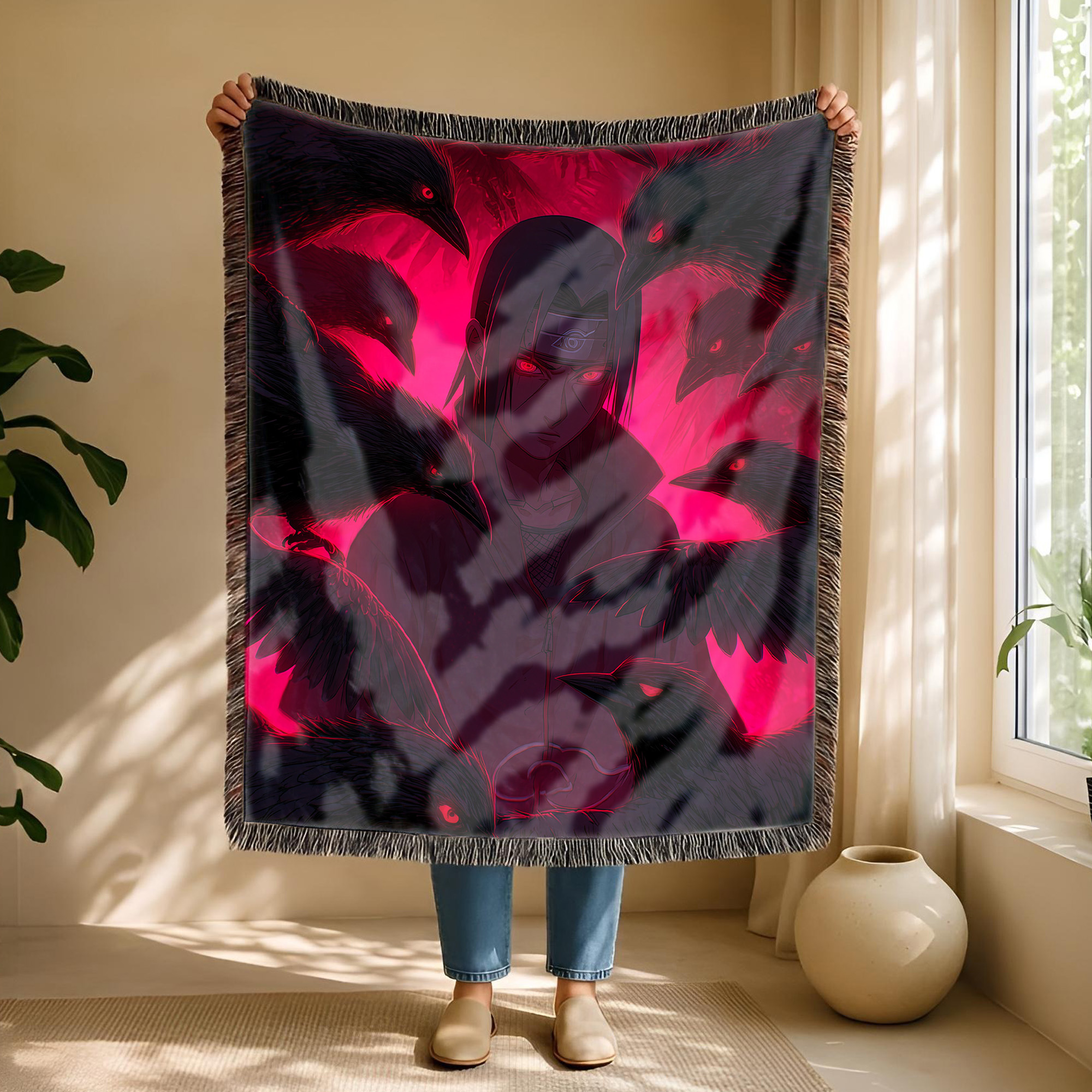 Anime Blanket Kakashi Hatake Lightning Blade Pose