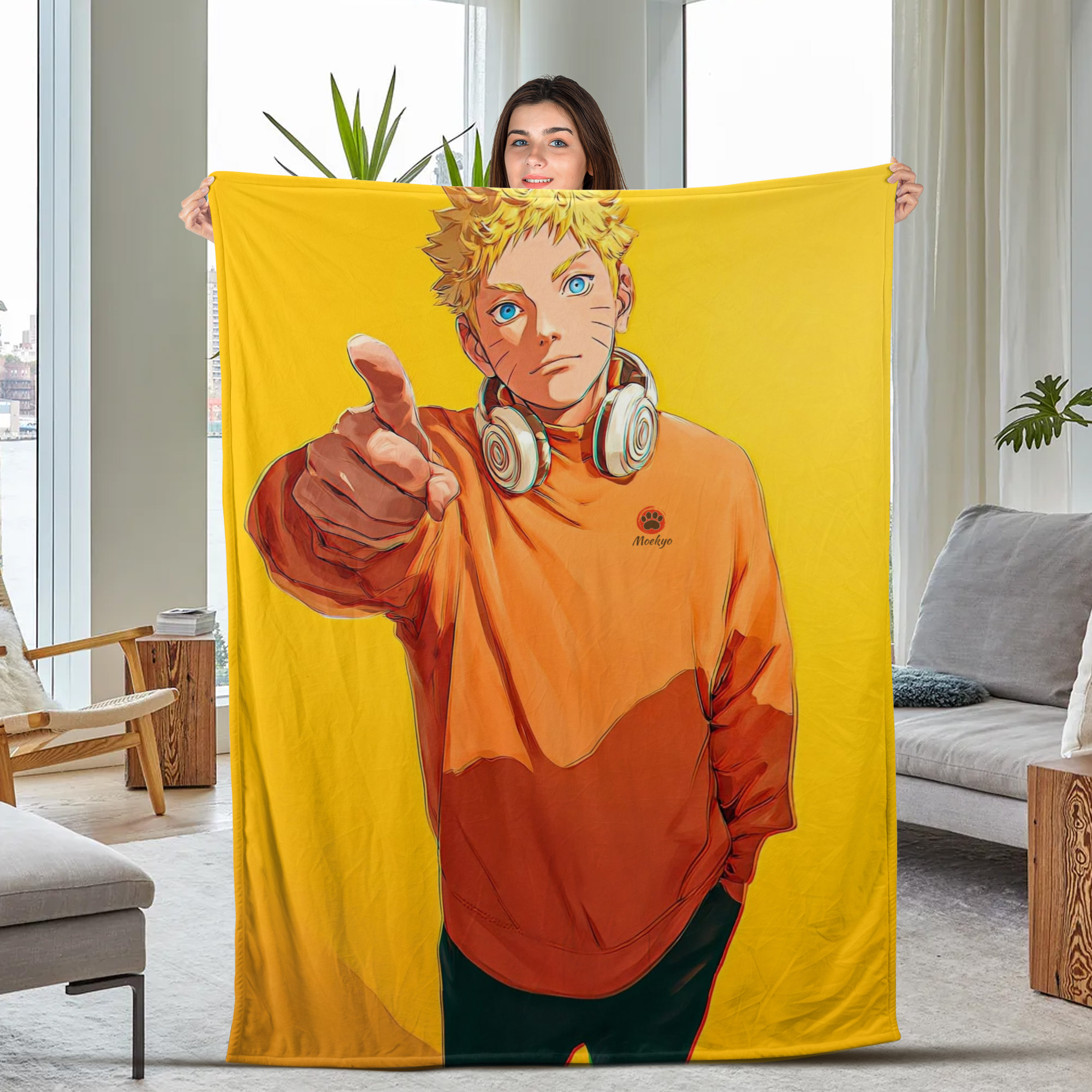 Naruto Battle Ready Fleece Blanket