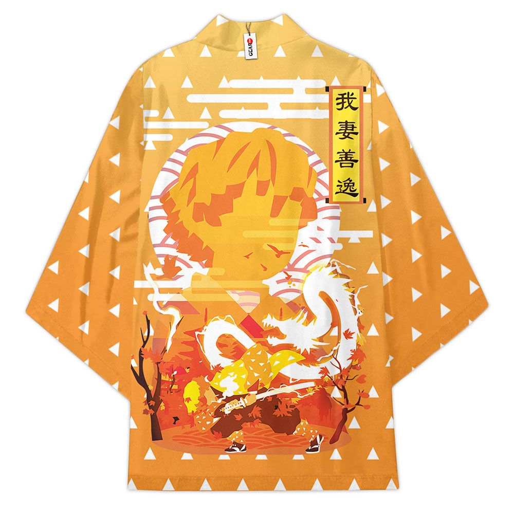 Demon Slayer Kimono - Zenitsu Kimono Otaku Merch Clothes GOT1308