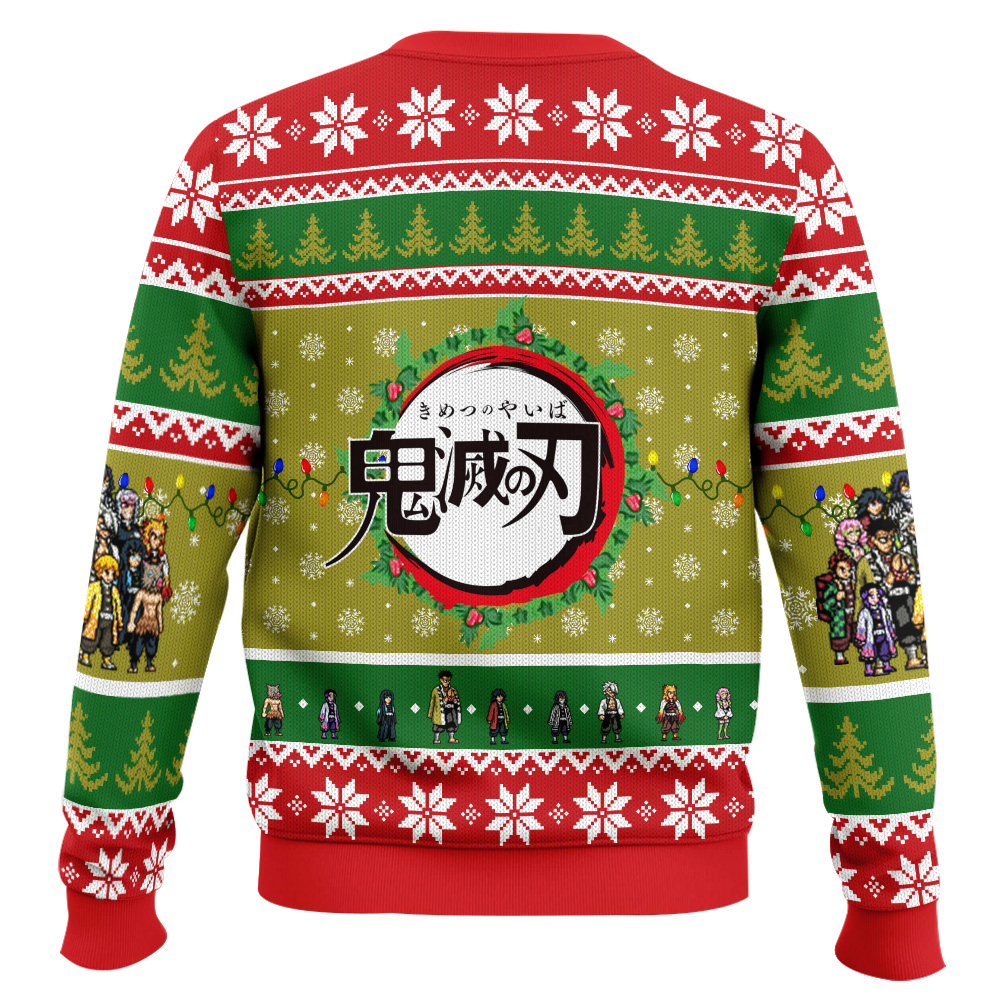 Christmas Demon Slayer Squad Demon Slayer Ugly Christmas Sweater