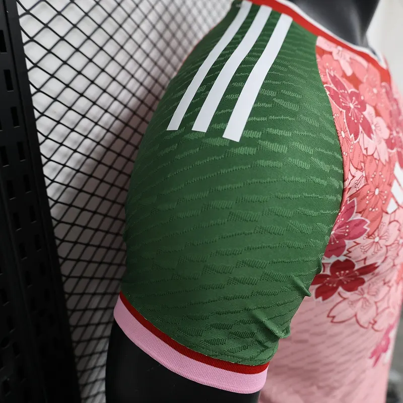 Player Verson Japan White Flowers Soccer jersey