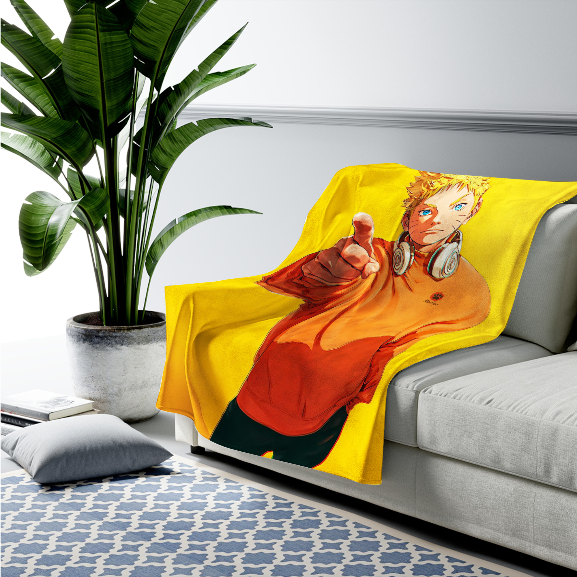 Naruto Battle Ready Fleece Blanket