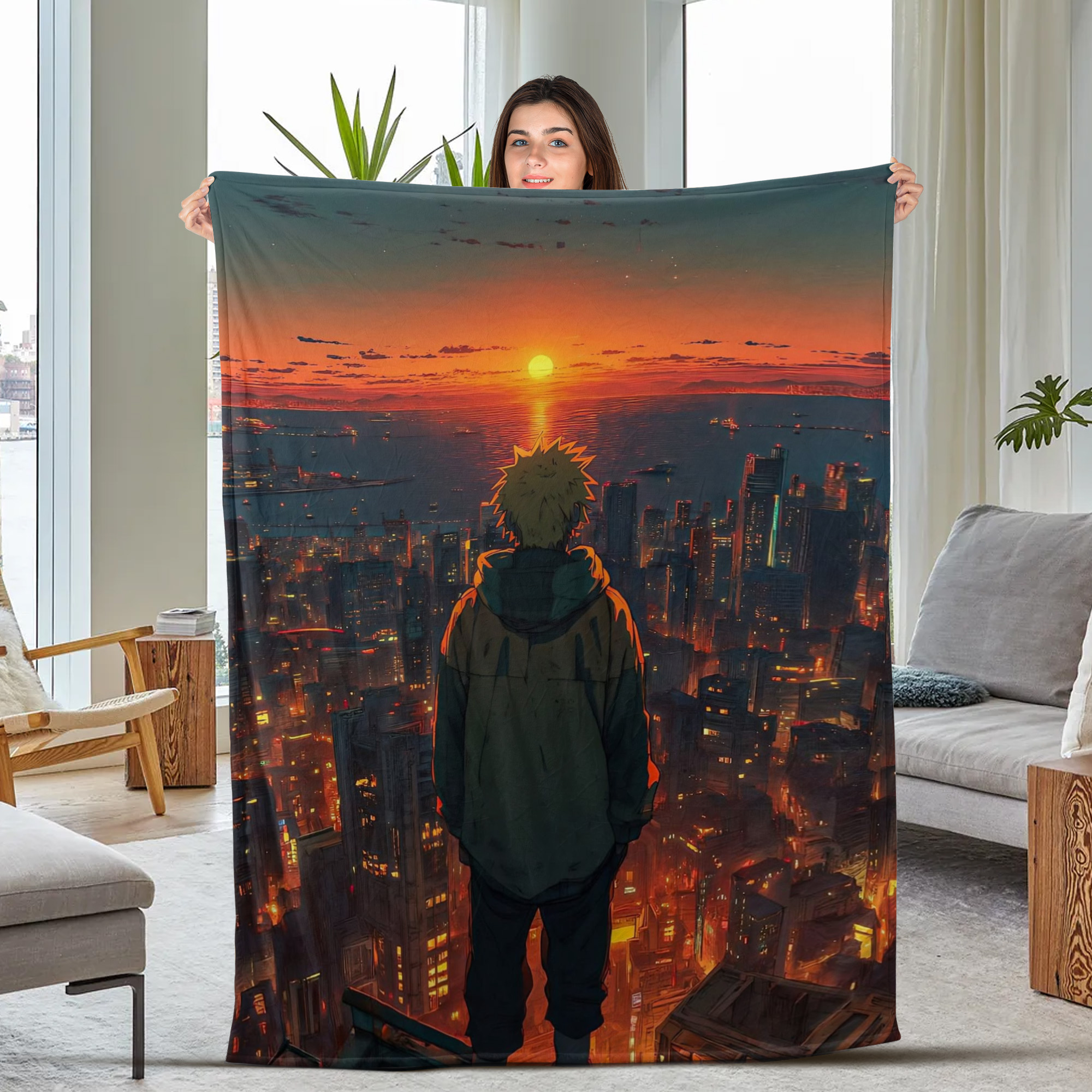 Naruto Training Pose Fleece Blanket