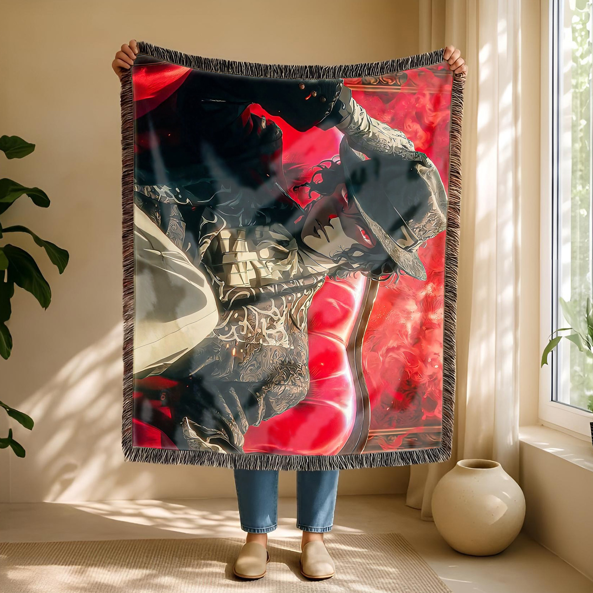 Anime Blanket Demon Slayer Shinobu Kocho Insect Breathing Pose