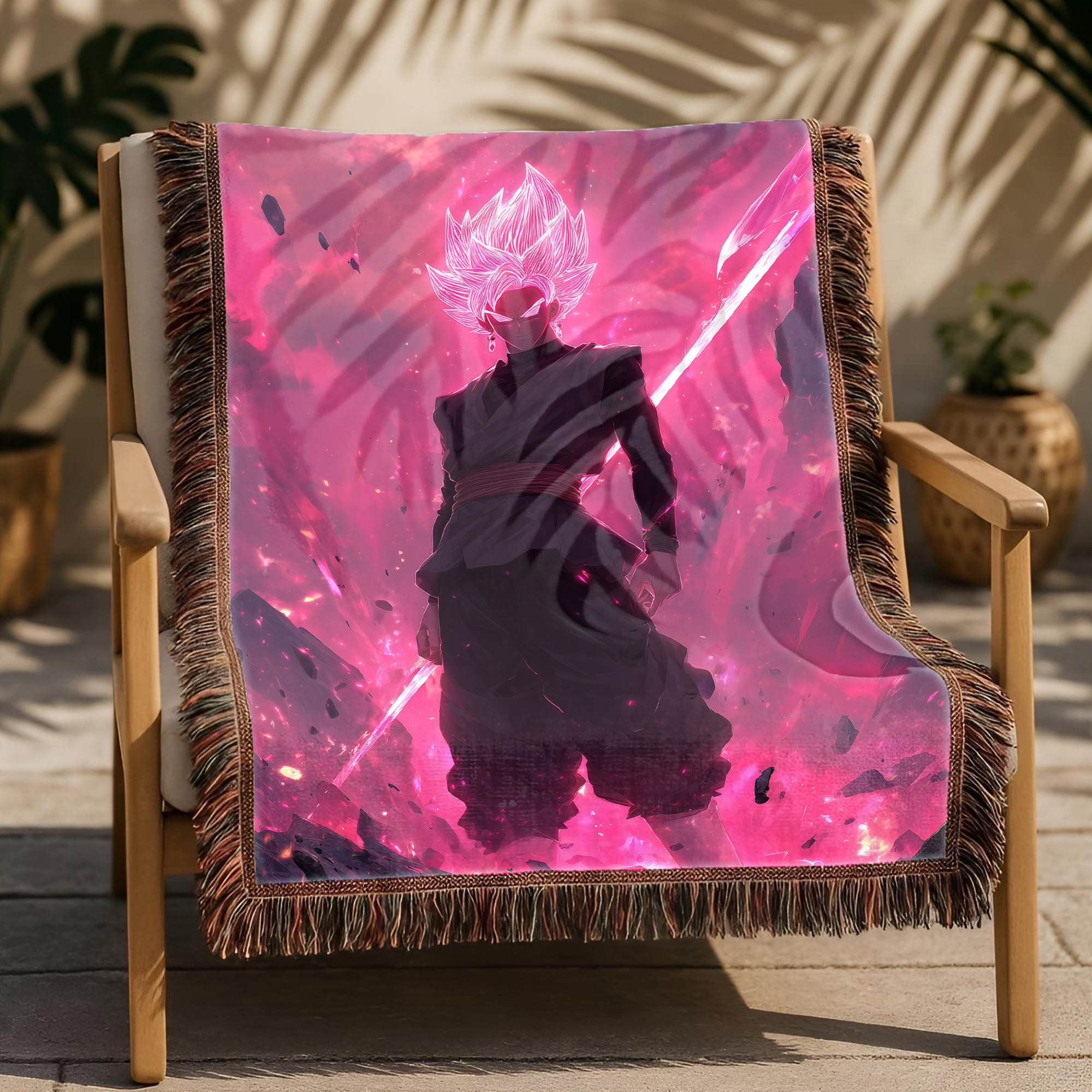 Anime Blanket Super Saiyan Rosé Battle Stance