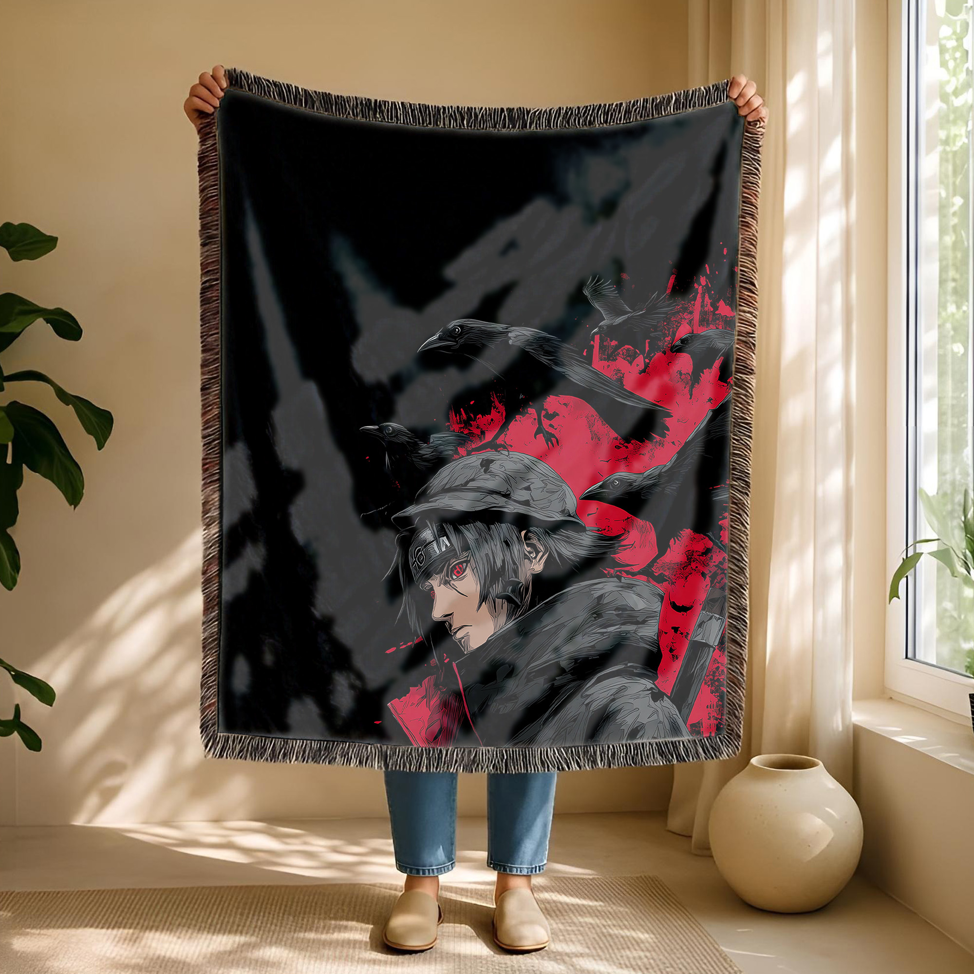 Anime Blanket Naruto Uzumaki Sage Mode Pose