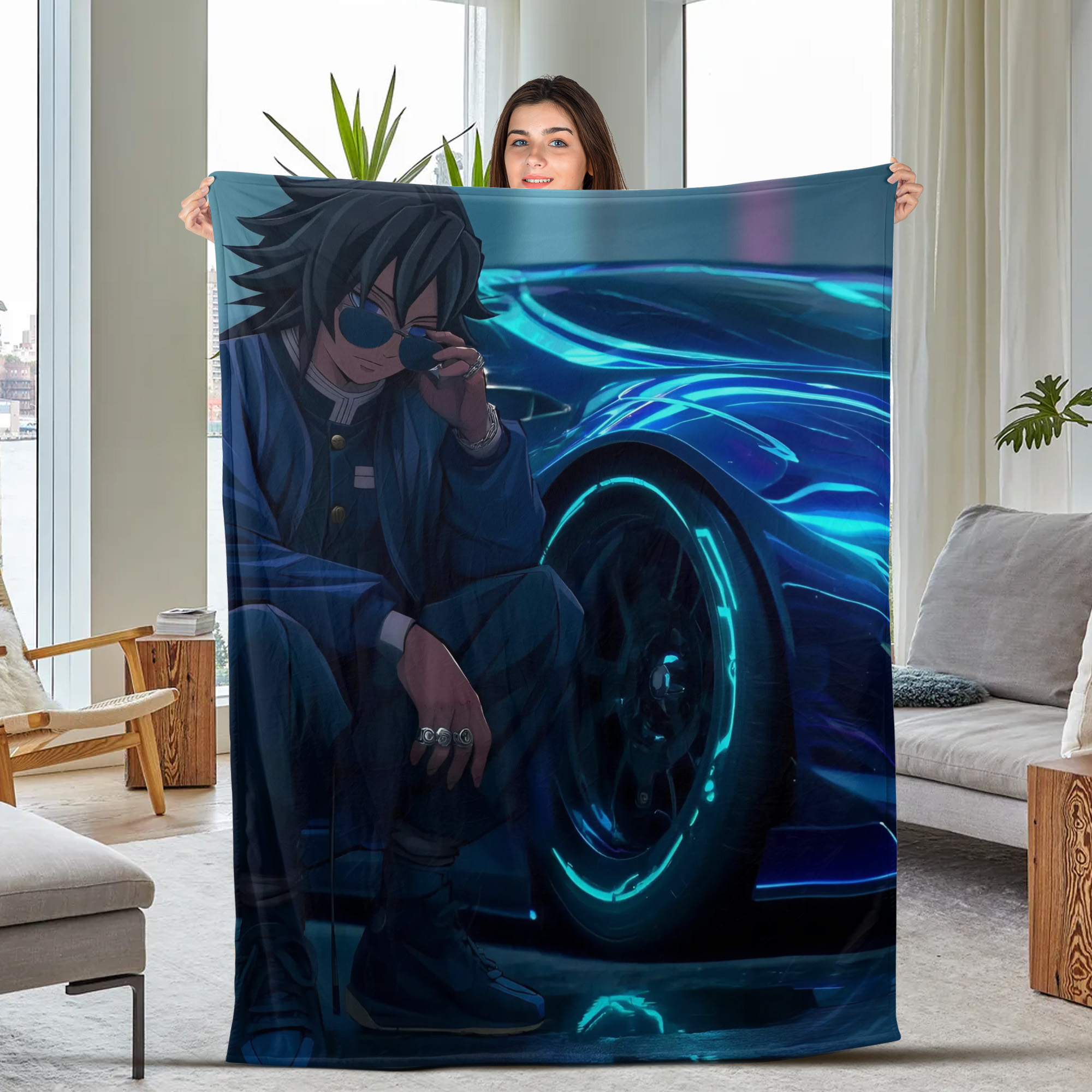 Breath of Flame Fleece Blanket