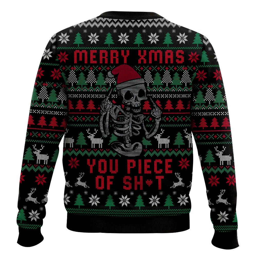 Merry Xmas You Piece of Sh*t, Christmas Ugly Sweater