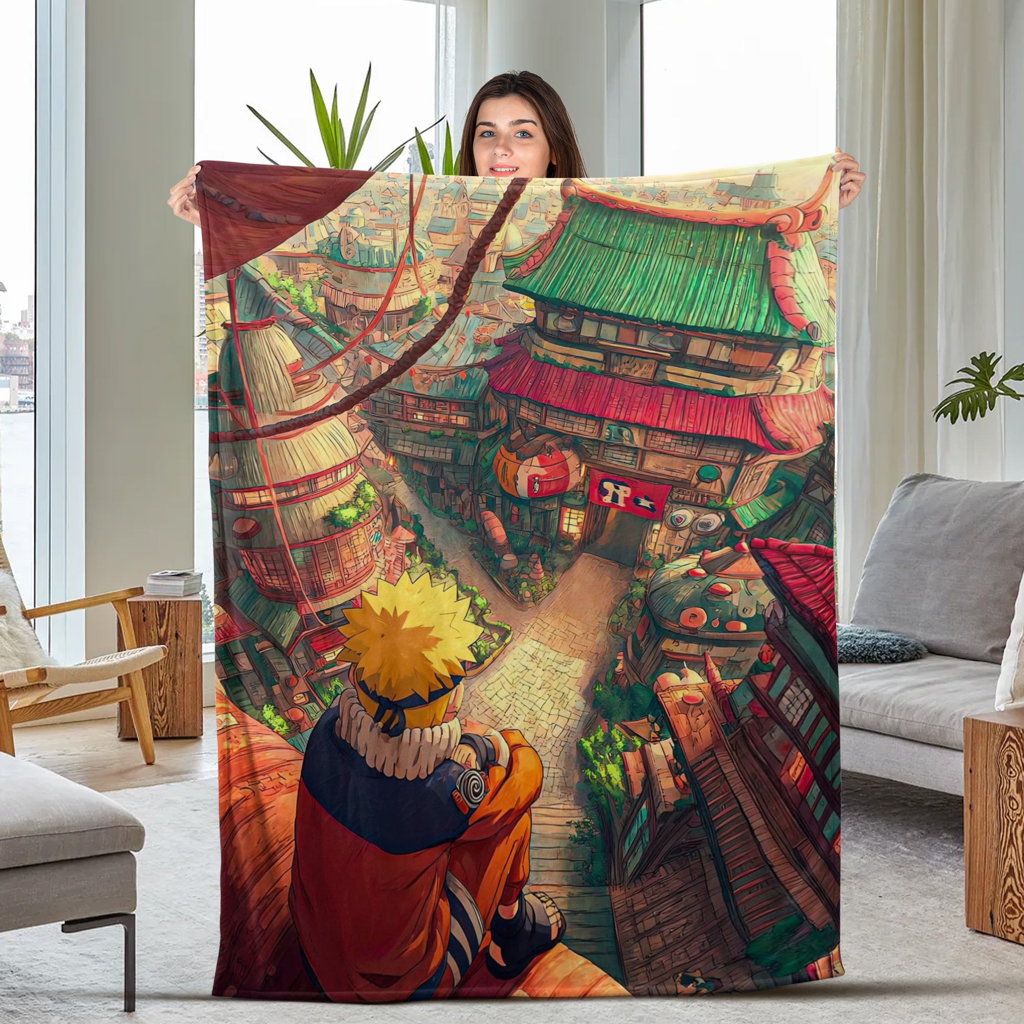 Naruto Rasengan Attack Fleece Blanket