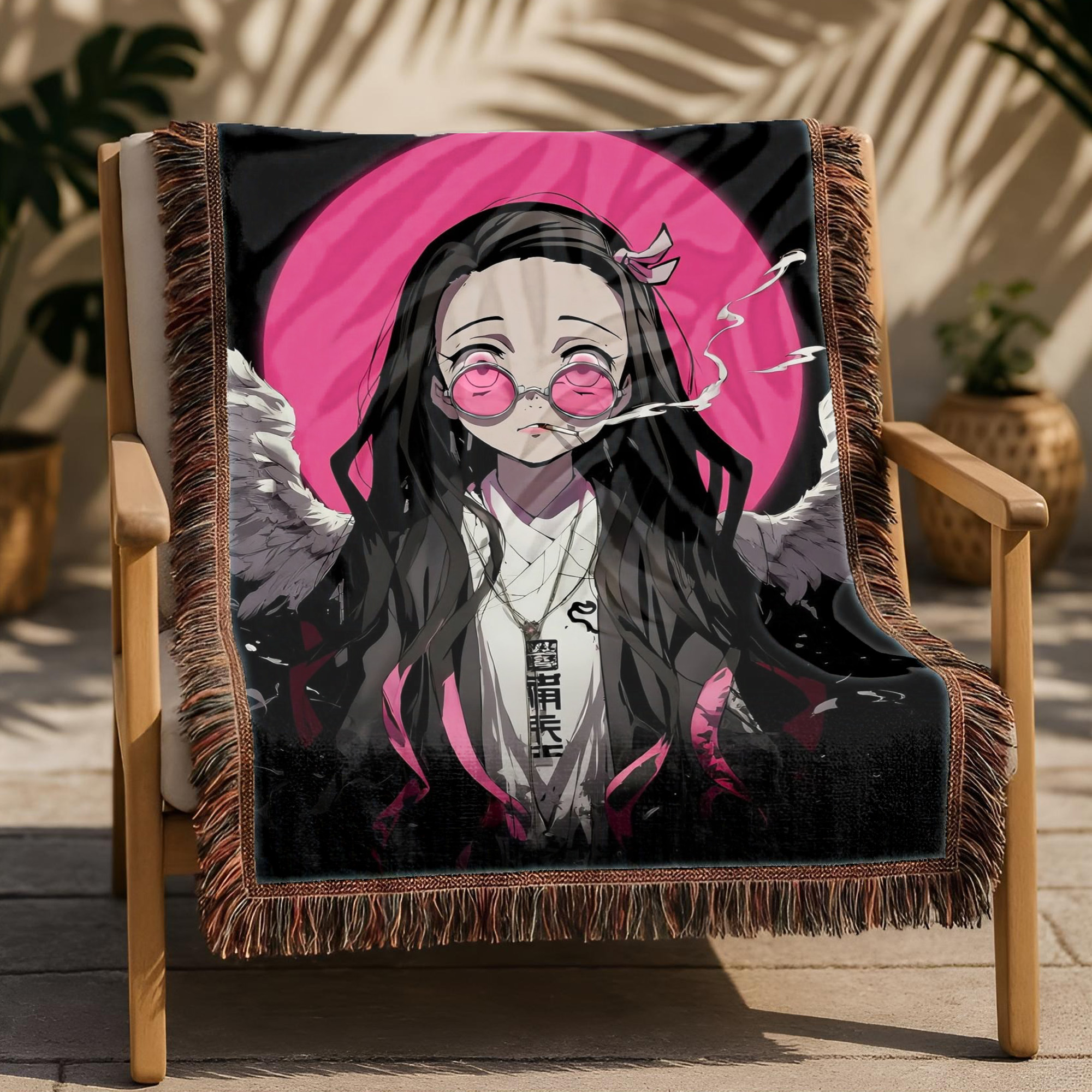 Anime Blanket Demon Slayer Inosuke Hashibira Beast Breathing Pose