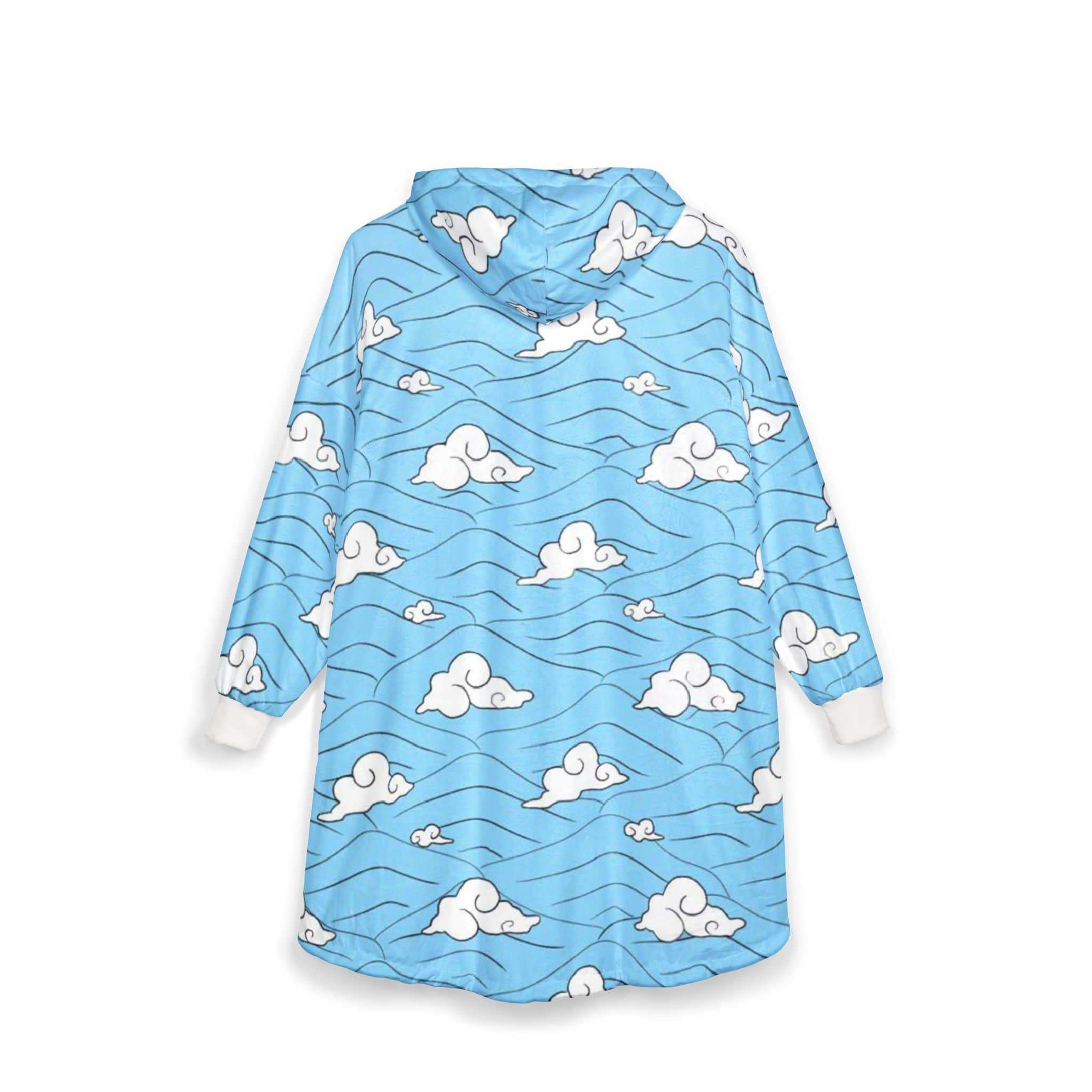 Final Selection Pattern Oversized Fleece Blanket Hoodie