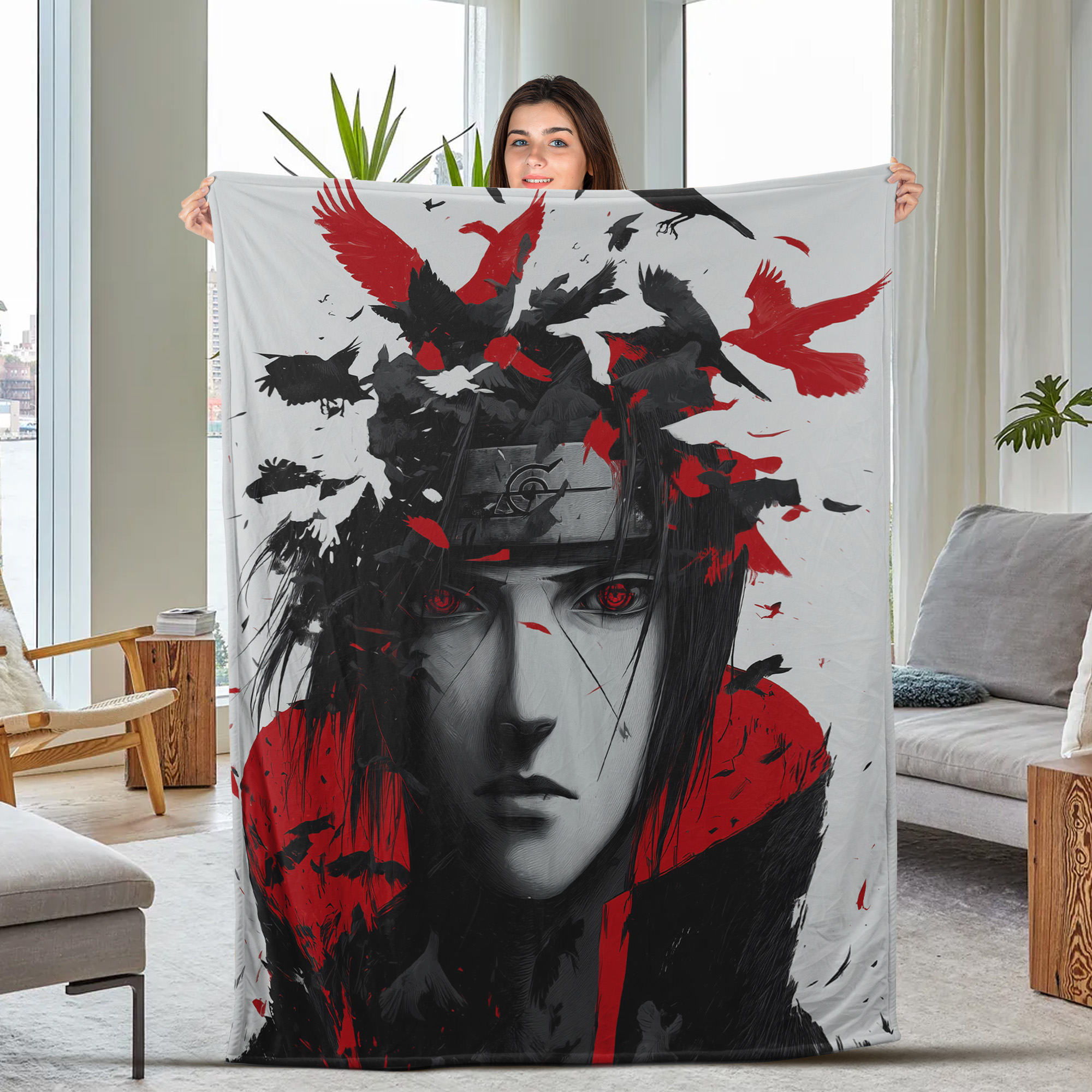 Naruto Sage Mode Fleece Blanket