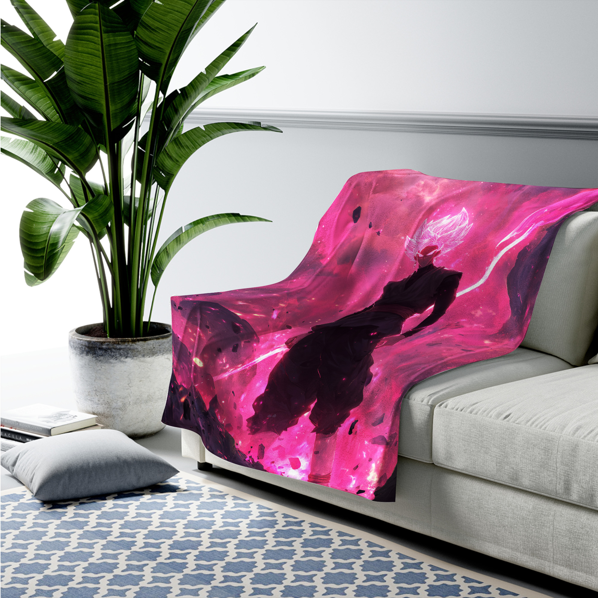 Super Saiyan Power Up Fleece Blanket