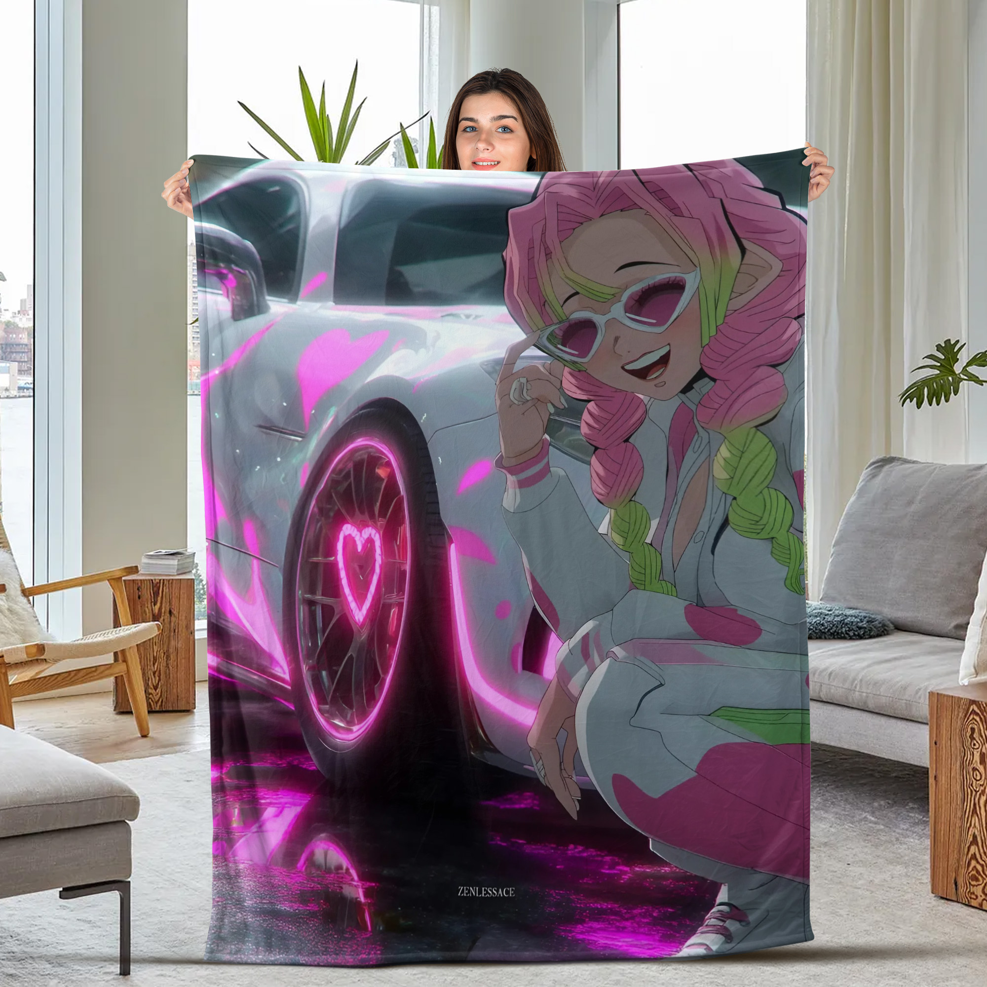 Hashira Fleece Blanket