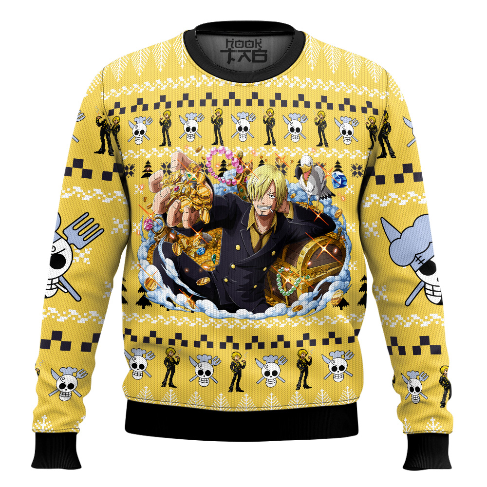 Sanji One Piece Ugly Christmas Sweater