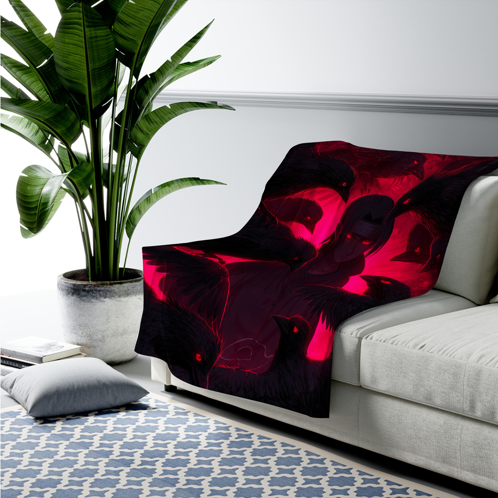Itachi Susanoo Aura Fleece Blanket