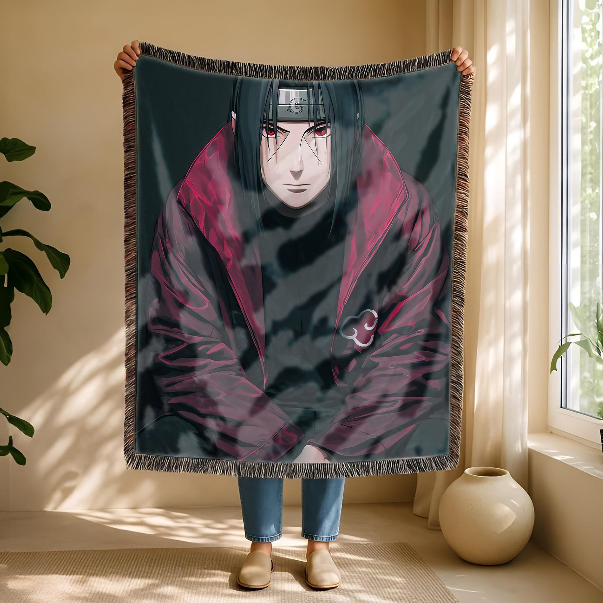 Anime Blanket Naruto Uzumaki Hokage Cloak Pose
