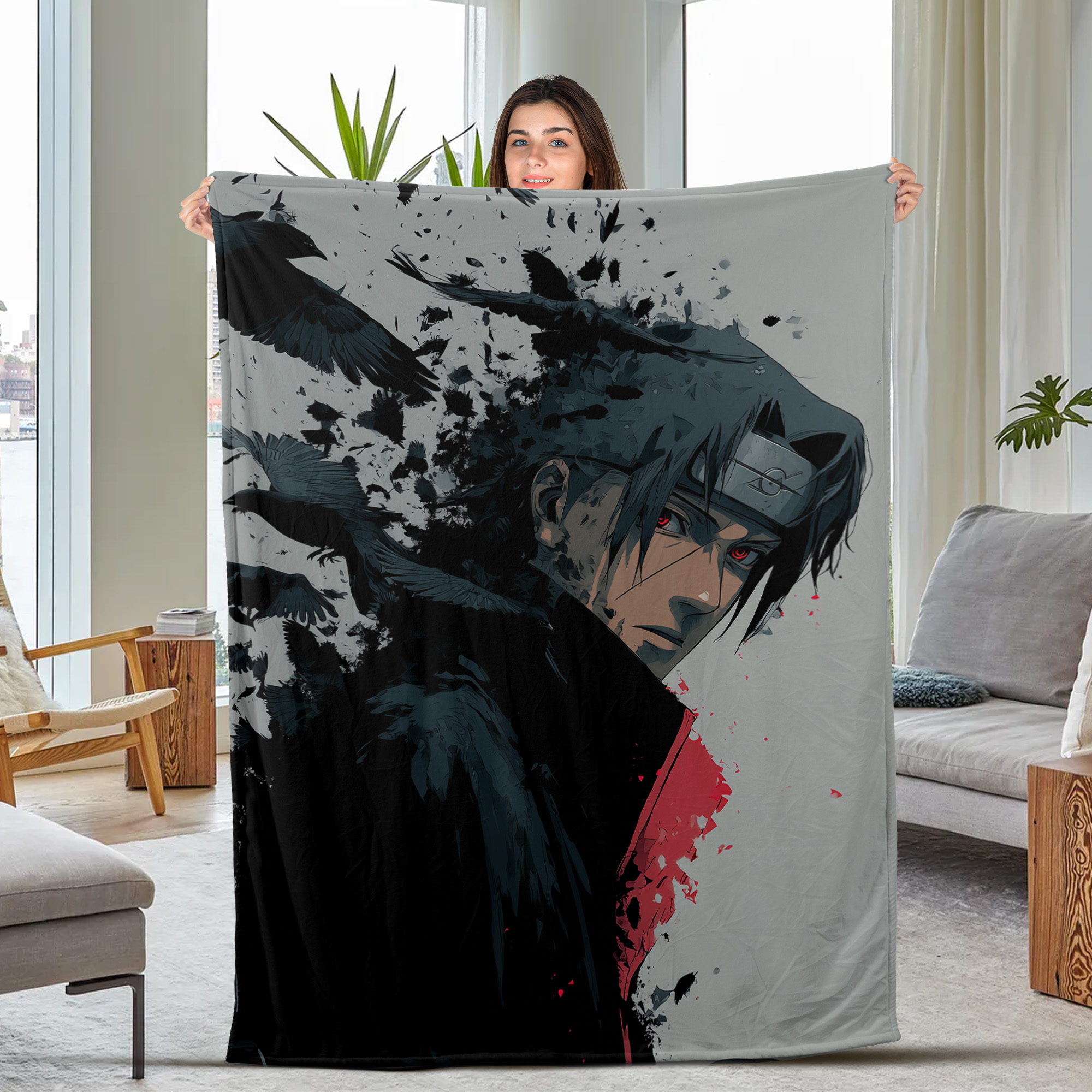 Naruto Kurama Form Fleece Blanket