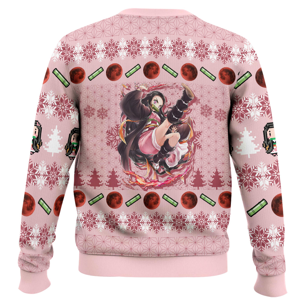 Nezuko Christmas Slay Demon Slayer Ugly Christmas Sweater