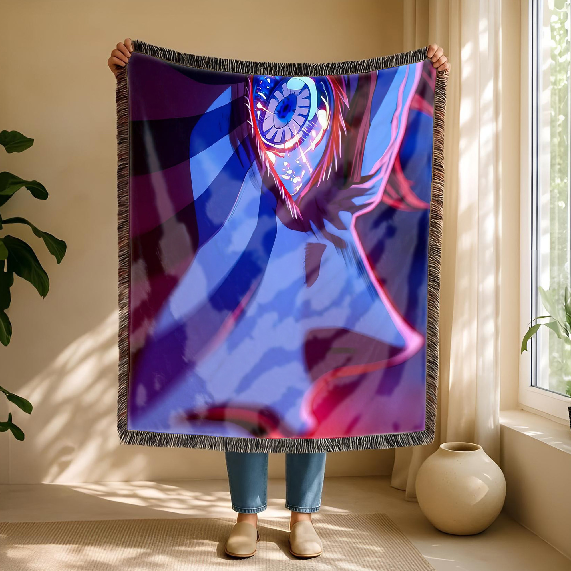 Anime Blanket Demon Slayer Nezuko Kamado Demon Form