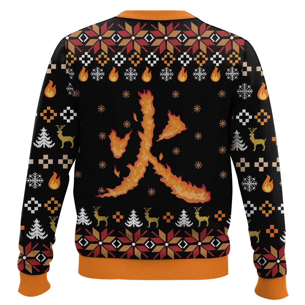 Fire Rengoku Demon Slayer Christmas Sweater