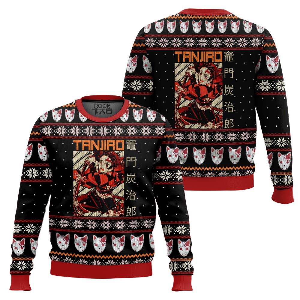 Demon Slayer Tanjiro Ugly Christmas Sweater