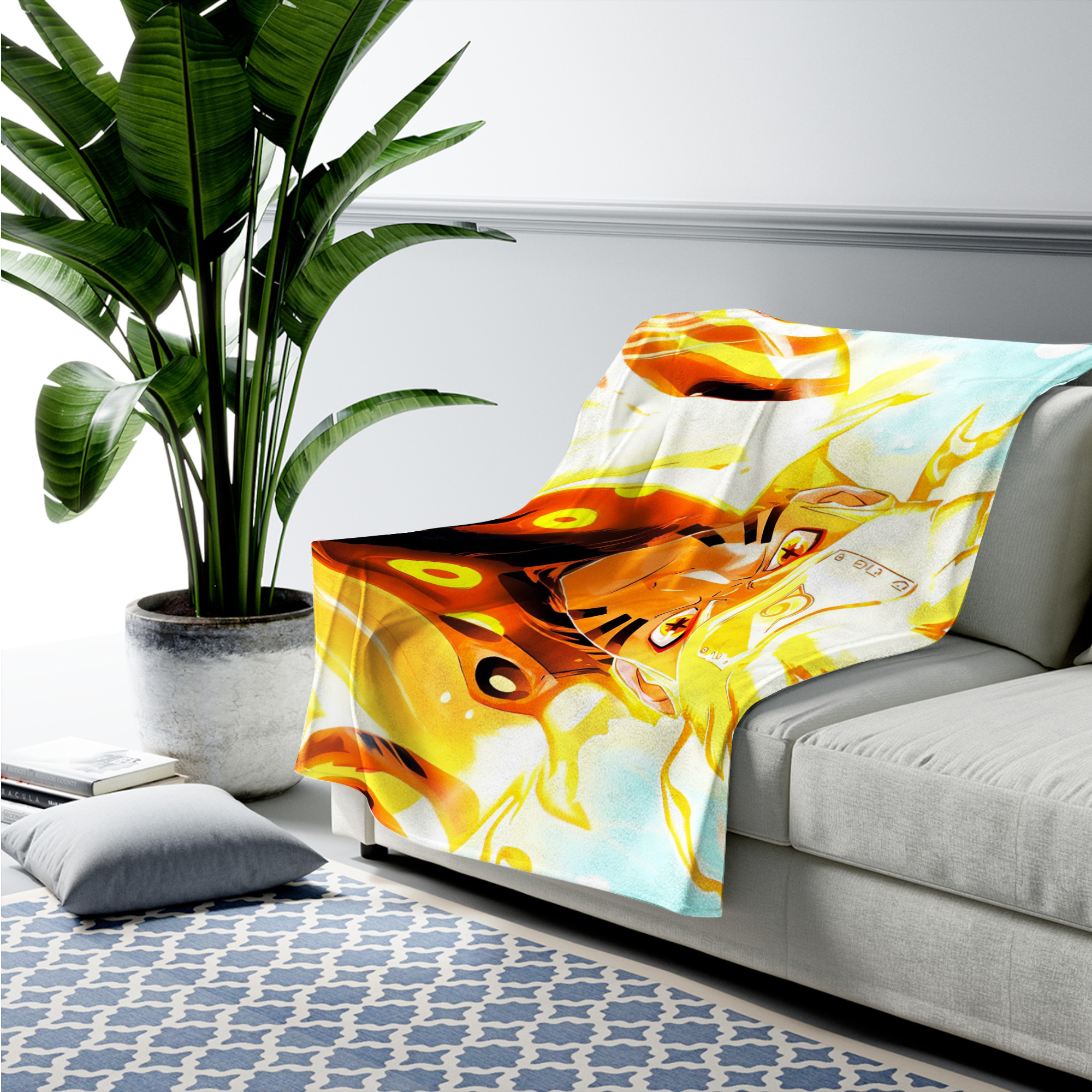 Naruto Determined Stance Fleece Blanket