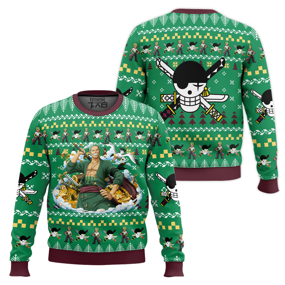 Zoro One Piece Ugly Christmas Sweater