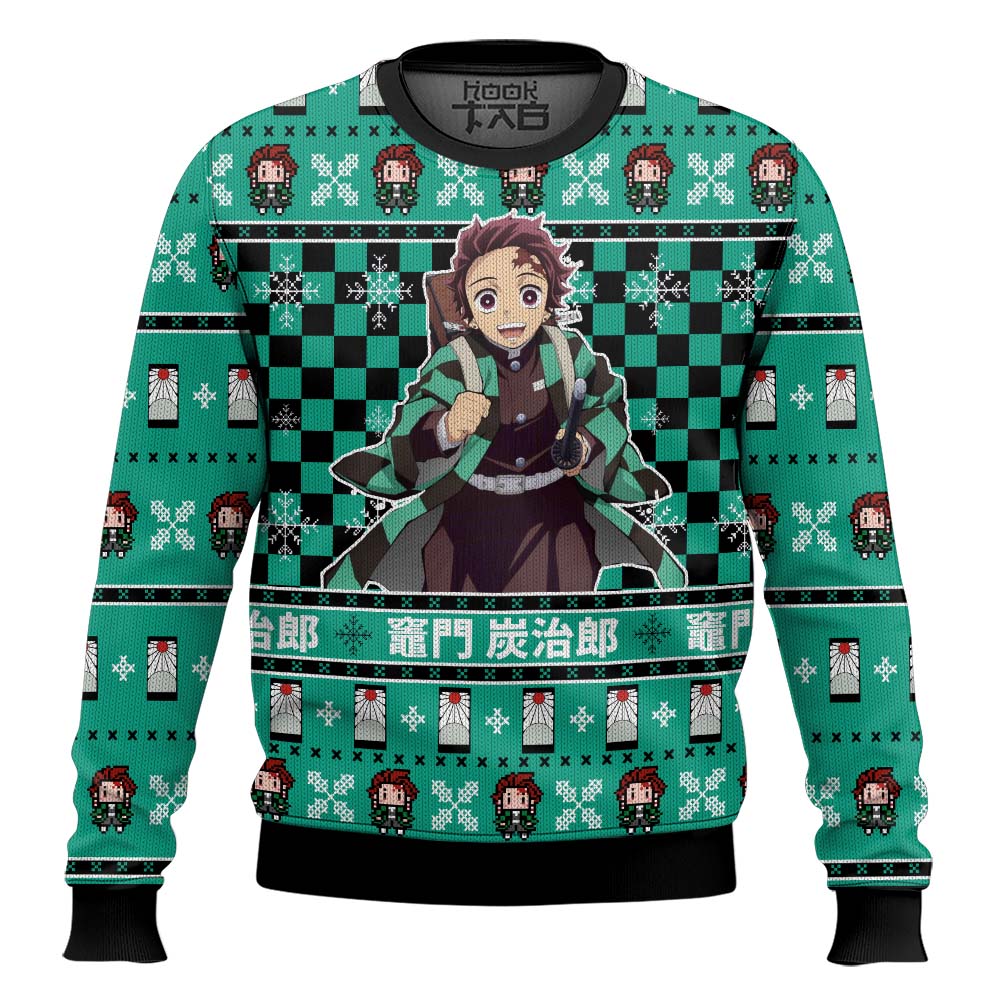 Tanjiro Demon Slayer Ugly Christmas Sweater