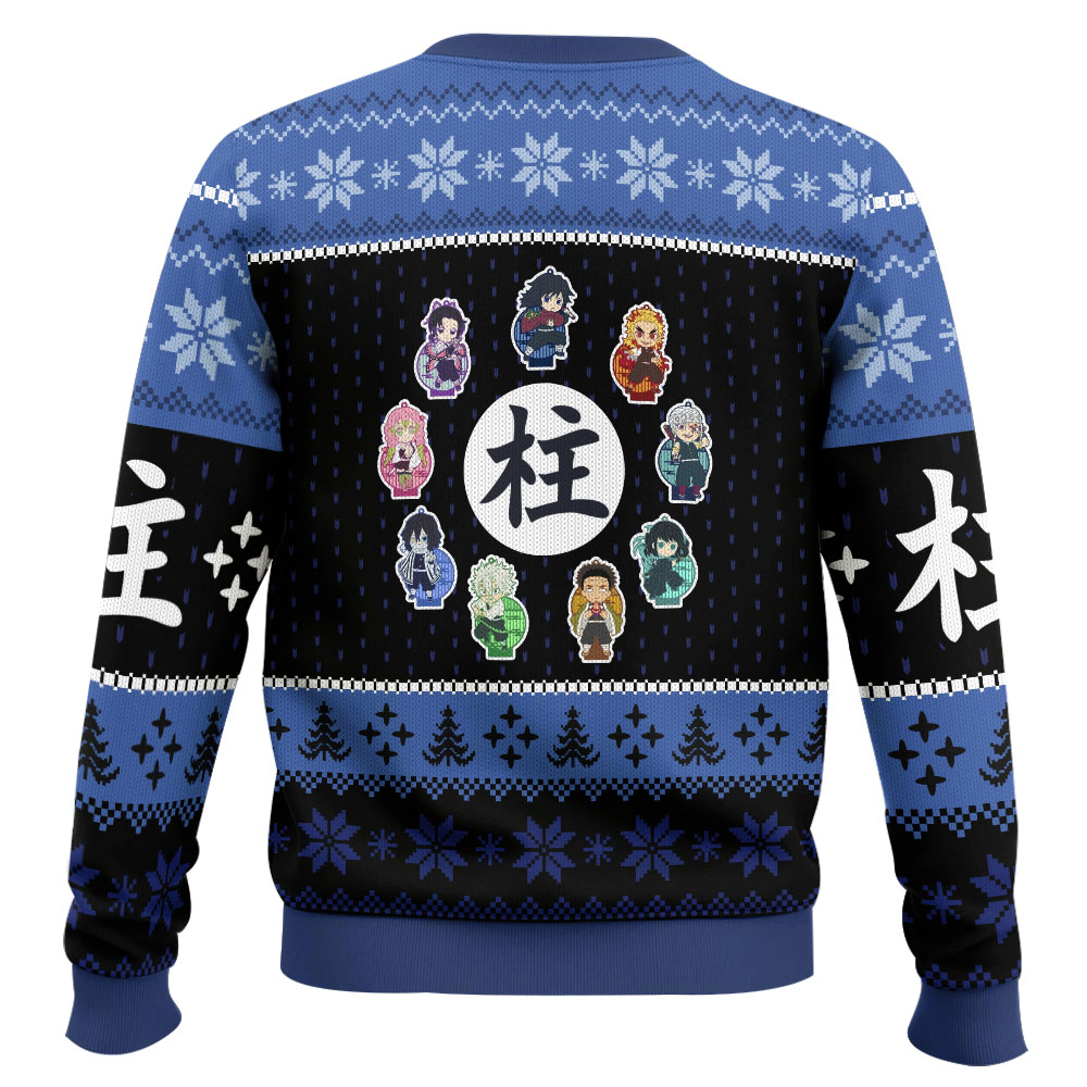 Chibi Hashira Demon Slayer Ugly Christmas Sweater