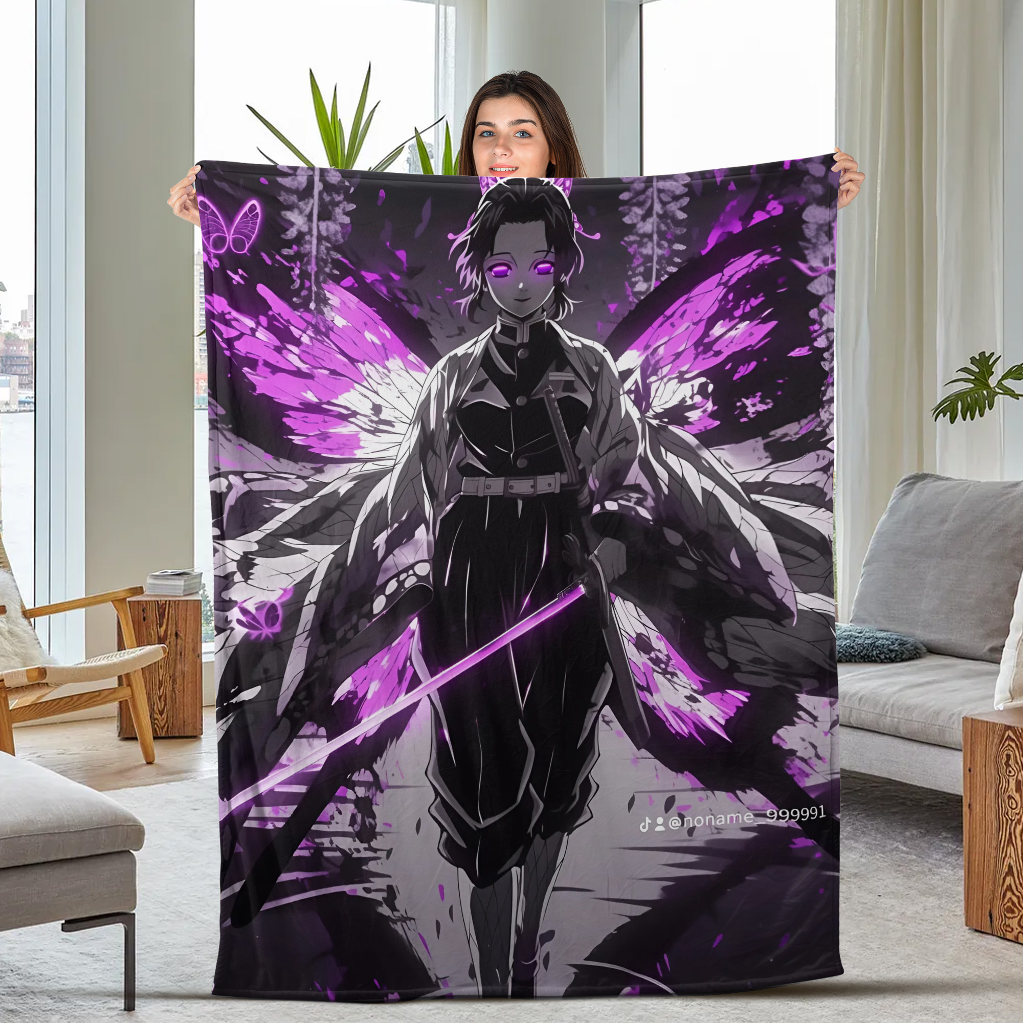 Final Battle Demon Slayer Fleece Blanket