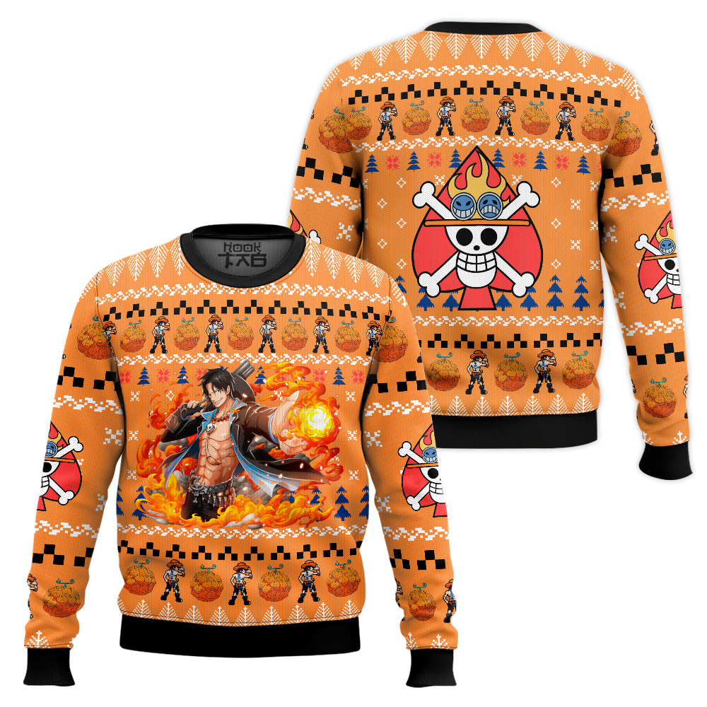 Ace One Piece Ugly Christmas Sweater