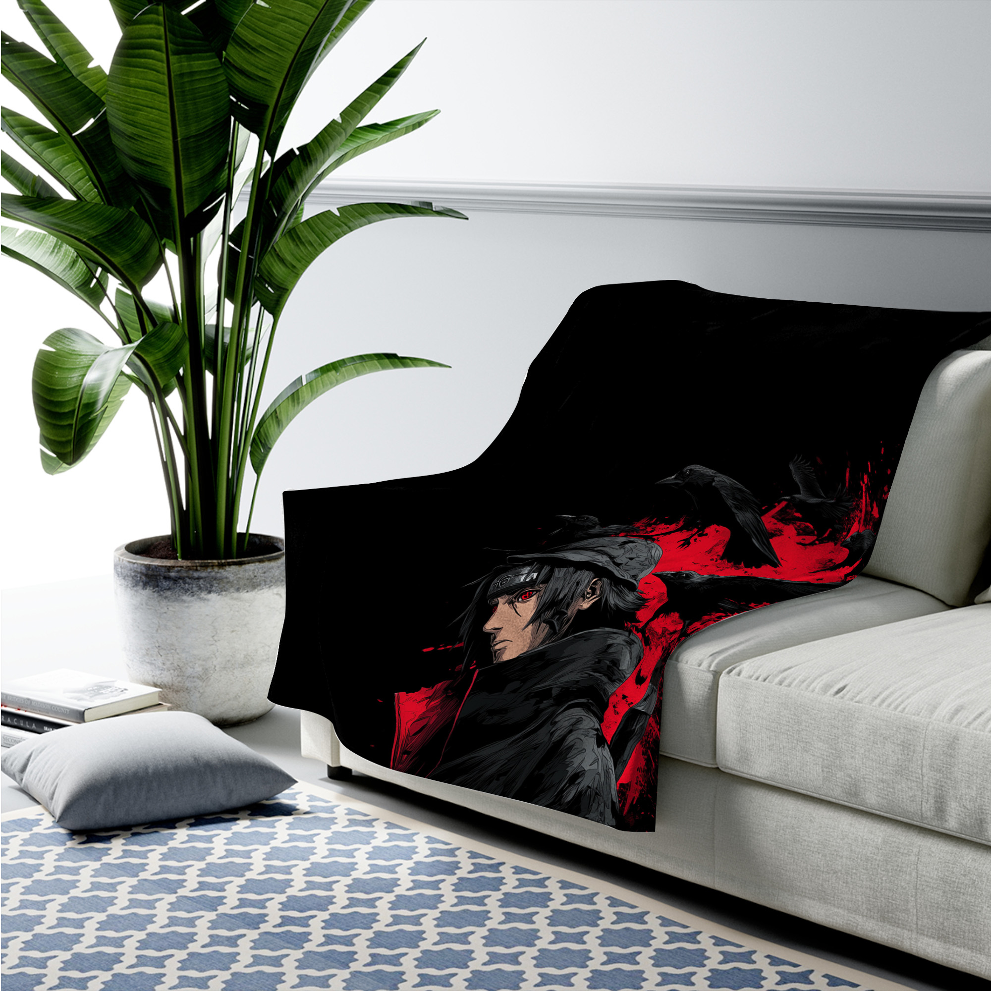 Itachi Sharingan Eyes Fleece Blanket