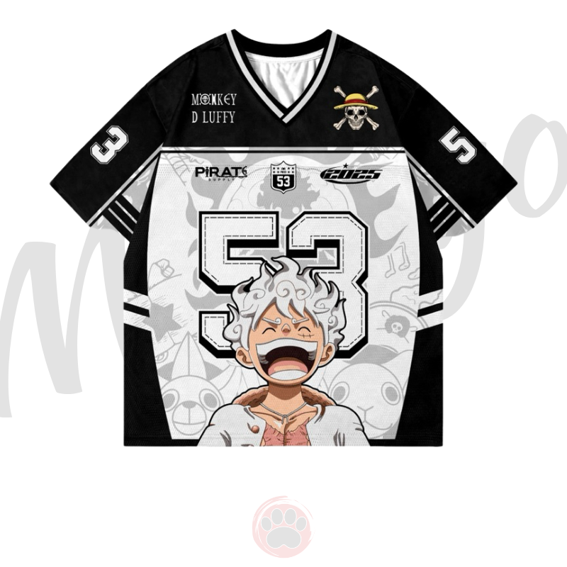 Jersey Anime OP Monkey D Luyfy Gear 5 God Nika V.5