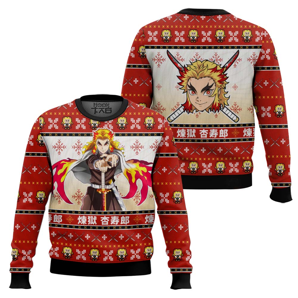 Rengoku Demon Slayer Ugly Christmas Sweater