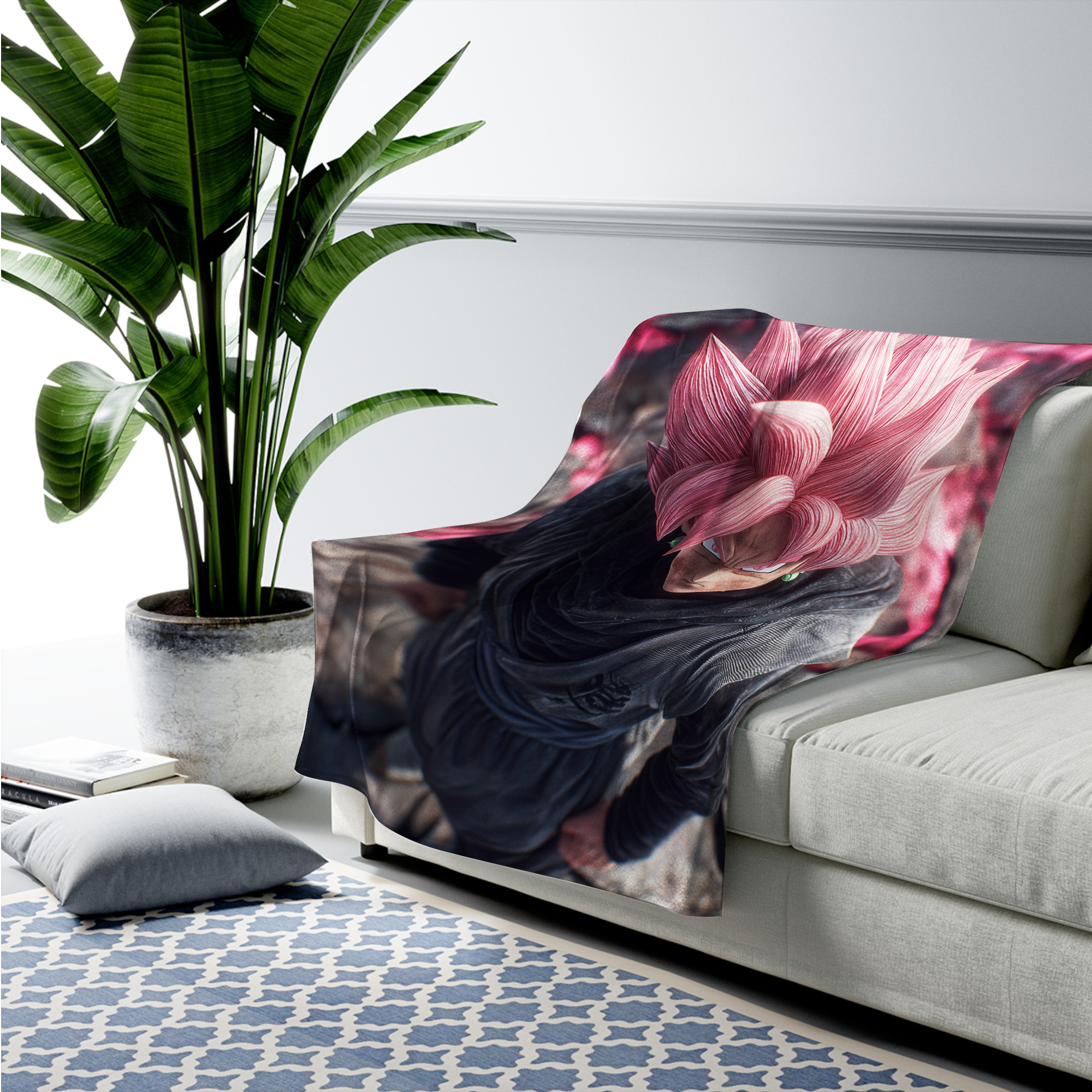 Super Saiyan Fusion Stance Fleece Blanket