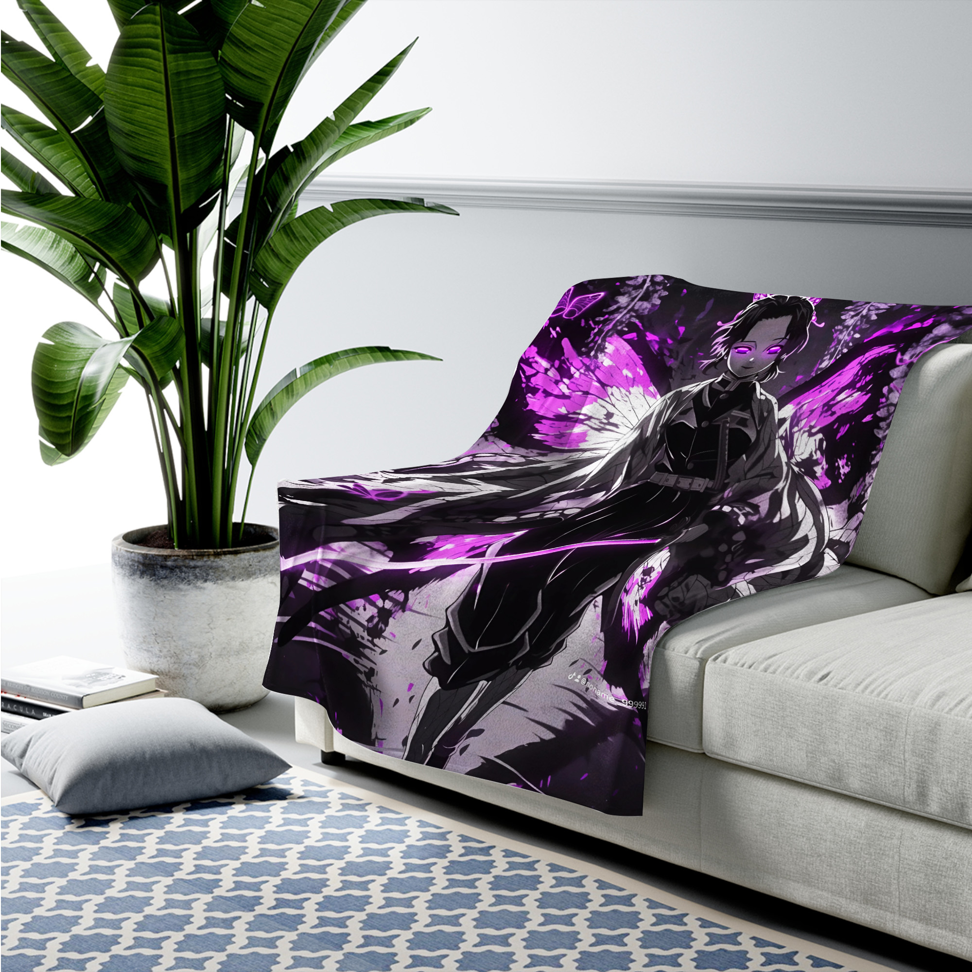 Final Battle Demon Slayer Fleece Blanket